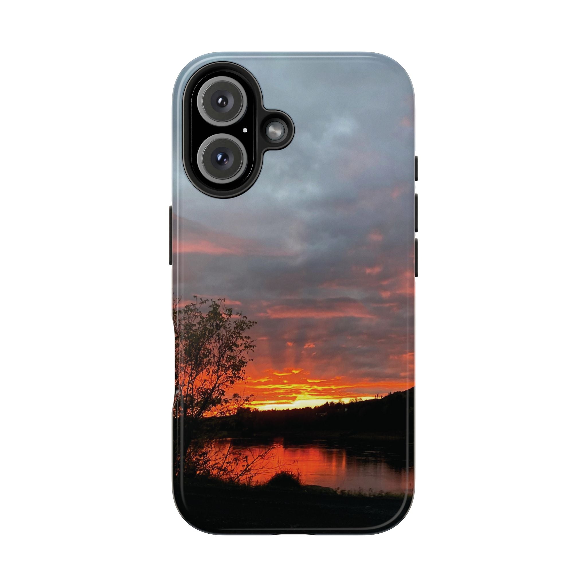 WildHooman St. John River, Maine Sunset Tough Phone Case
