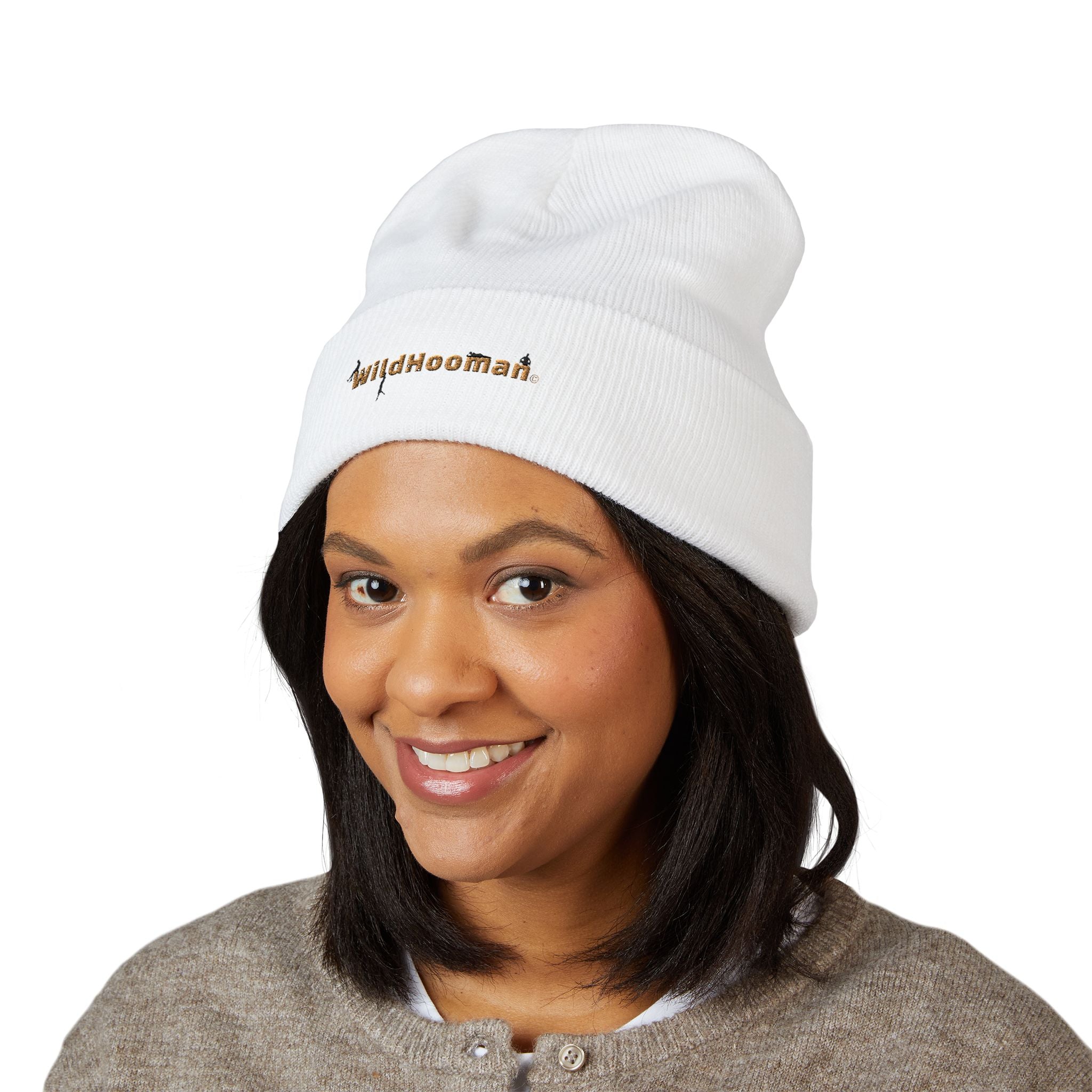 WildHooman Embroidered Cuffed Beanie - WildHooman