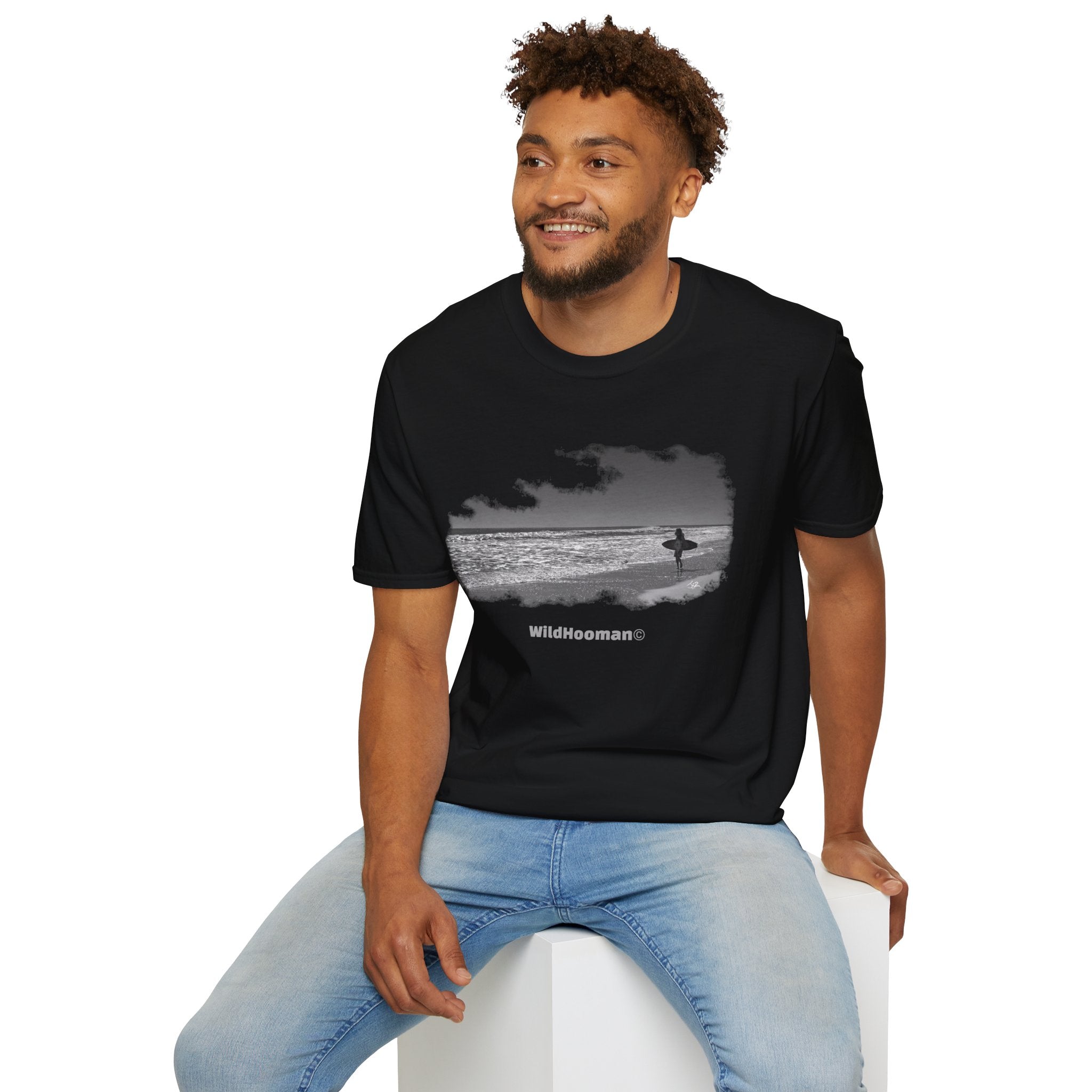 WildHooman The Surfer Unisex Cotton T-shirt