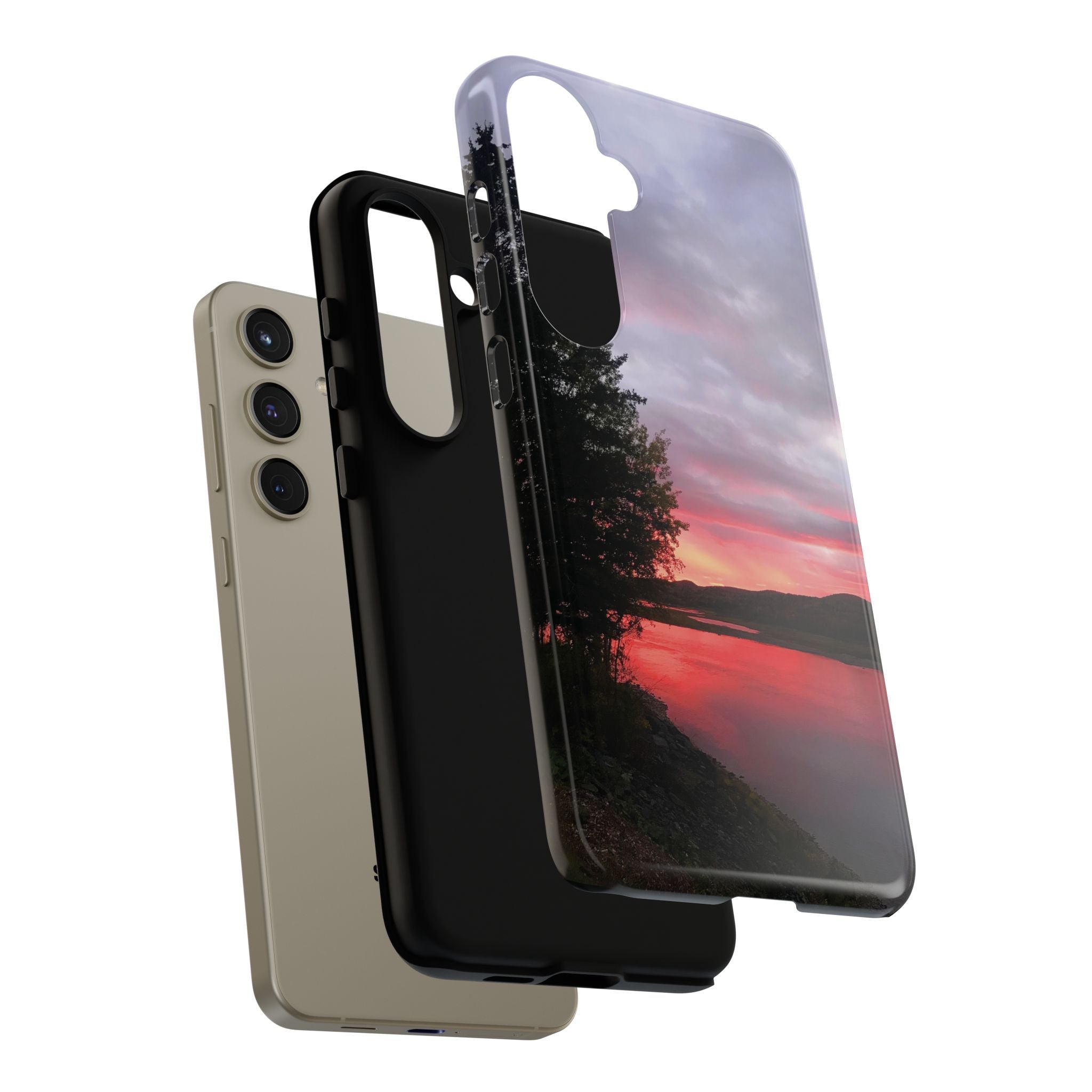 WildHooman Sunset -  St. John River, Maine - Phone Protective Cover