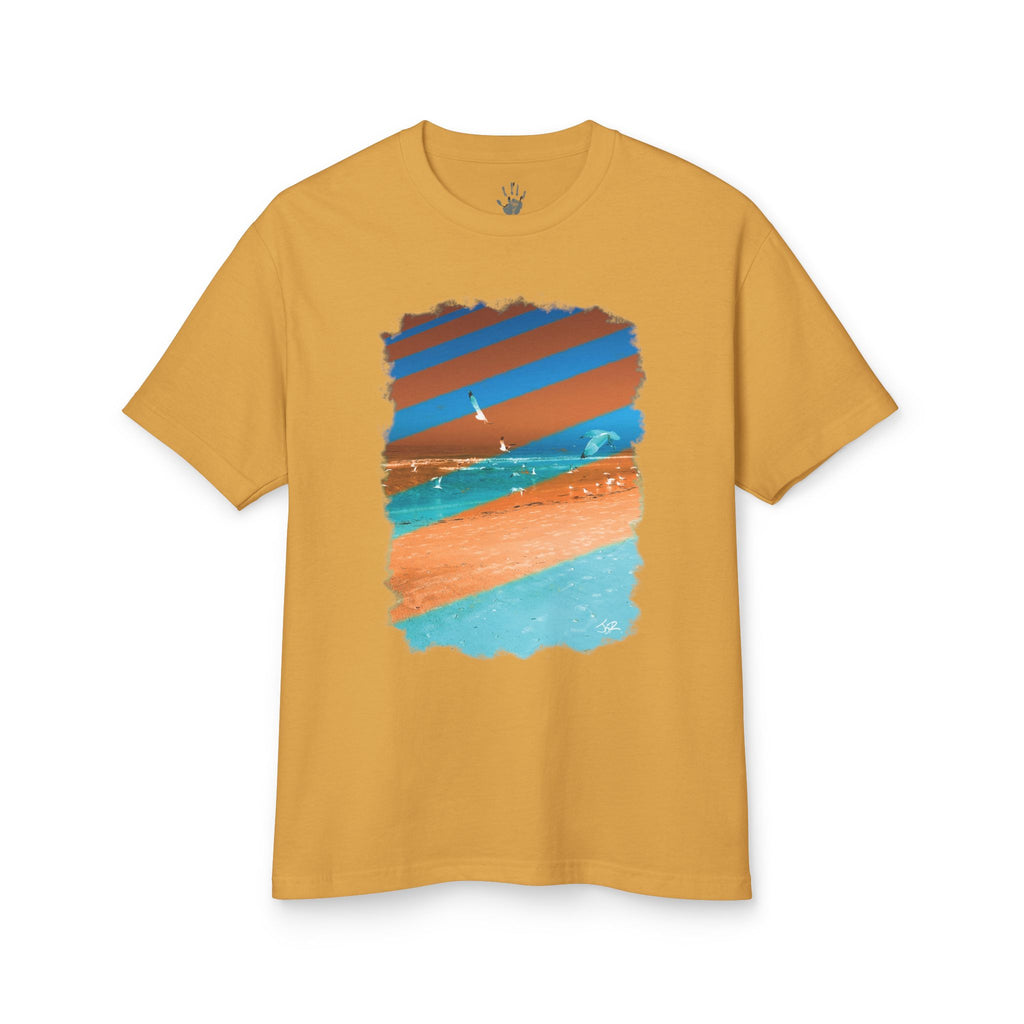 WildHooman - Seagulls Coquina Beach, FL   Unisex Garment-Dyed Heavy Cotton T-shirt