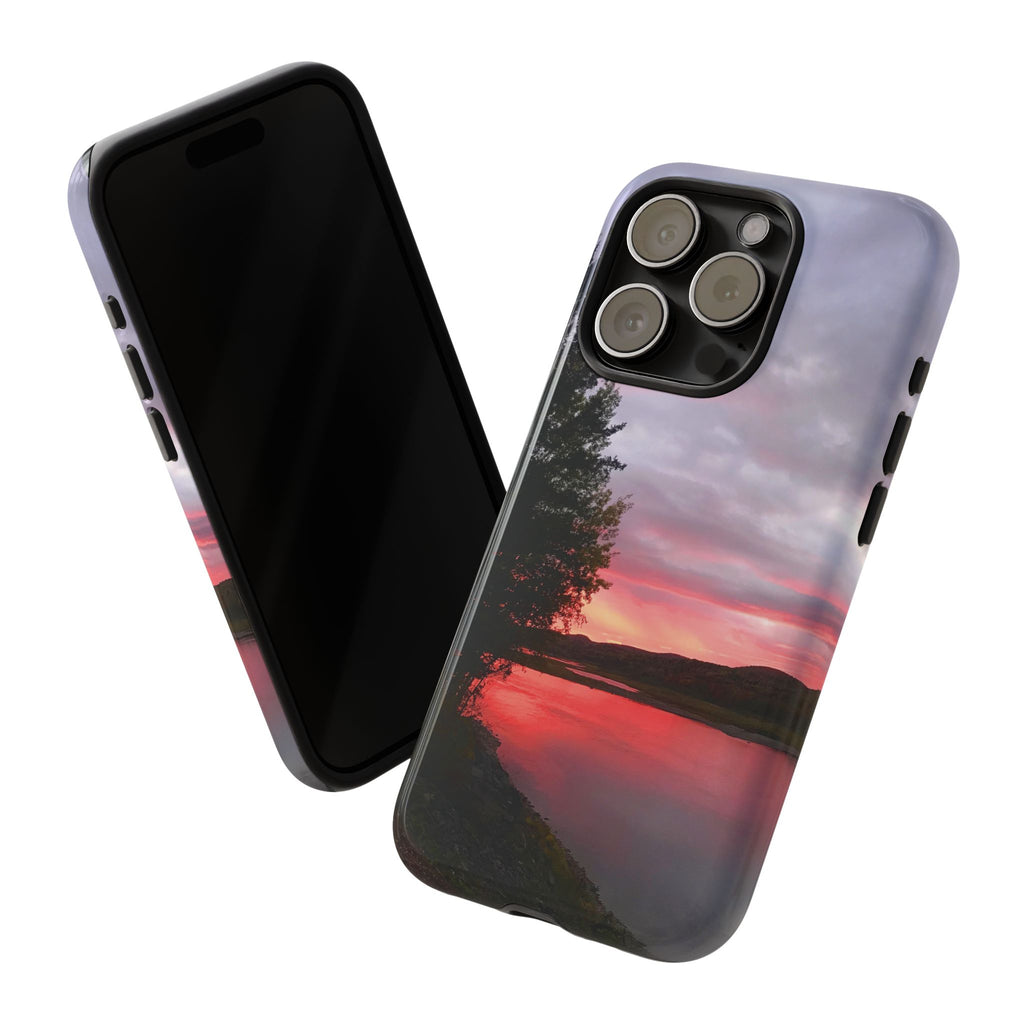 WildHooman Sunset -  St. John River, Maine - Phone Protective Cover