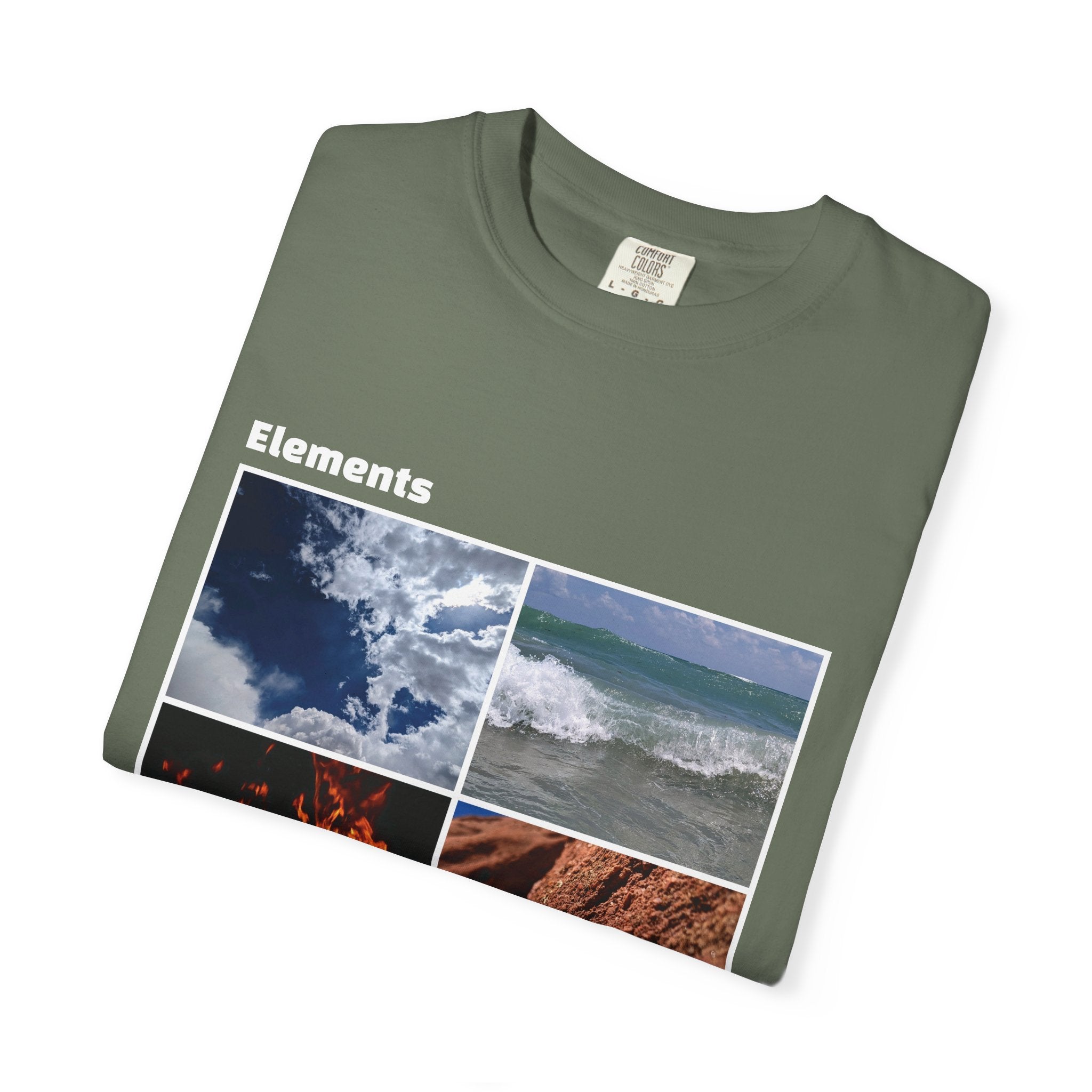 WildHooman Nature's Elements Unisex T-Shirt - Ocean, Fire, Earth & Air