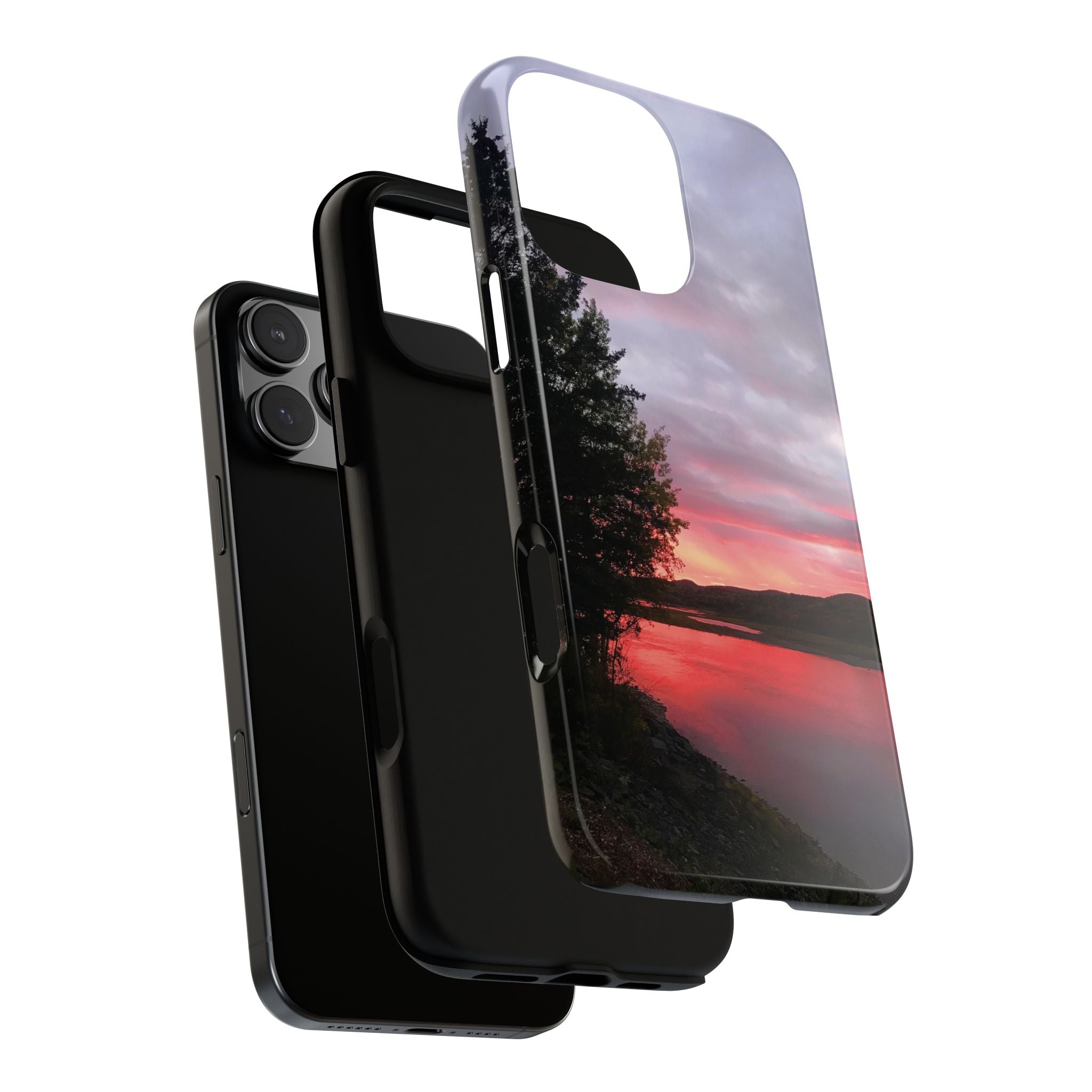 WildHooman Sunset -  St. John River, Maine - Phone Protective Cover