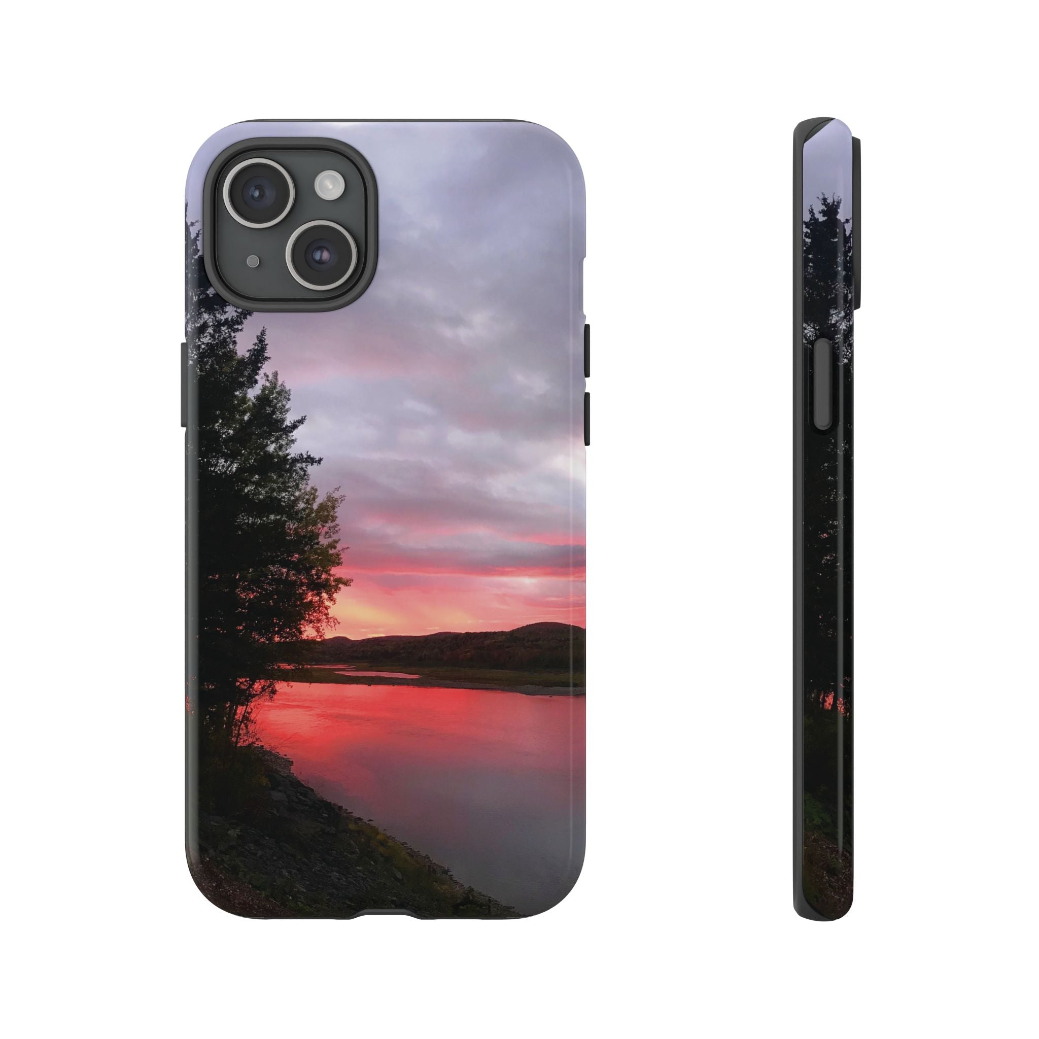 WildHooman Sunset -  St. John River, Maine - Phone Protective Cover