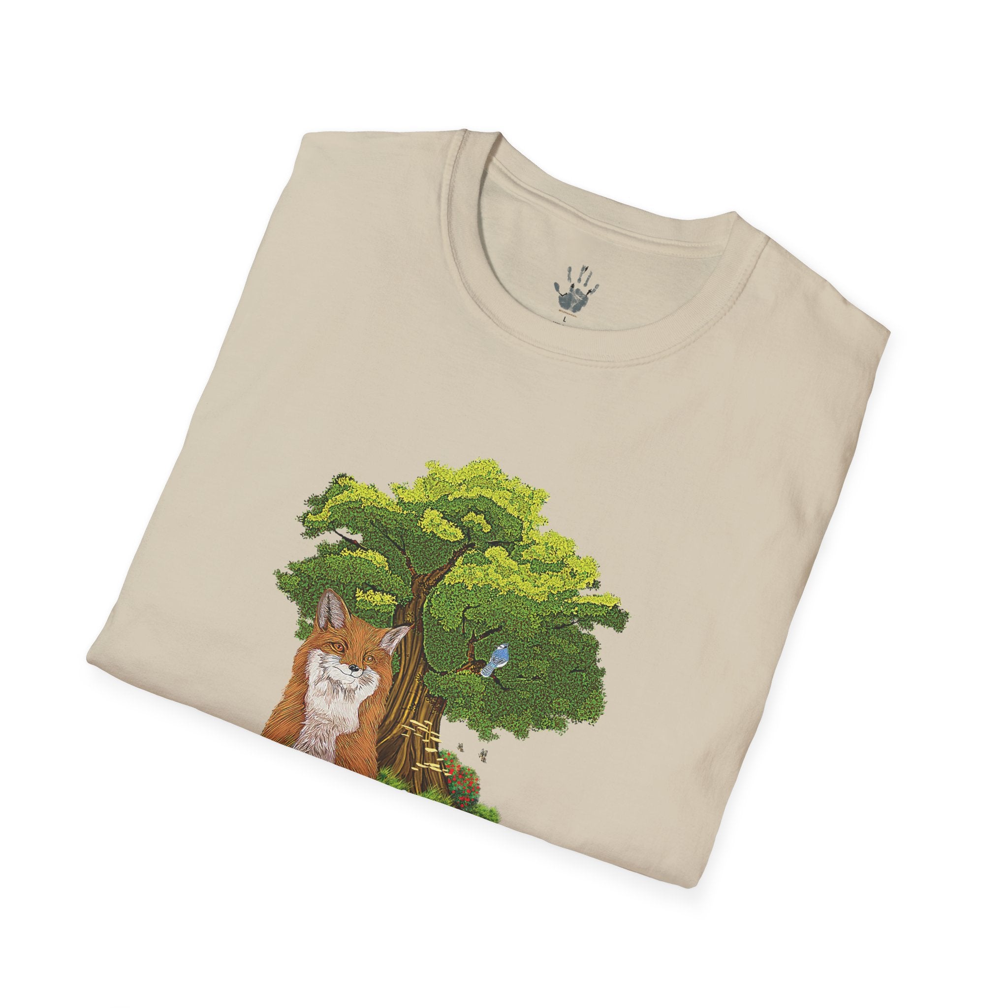 WildHooman Fox Unisex Softstyle T-shirt