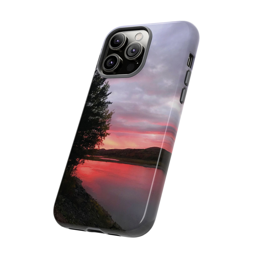 WildHooman Sunset -  St. John River, Maine - Phone Protective Cover