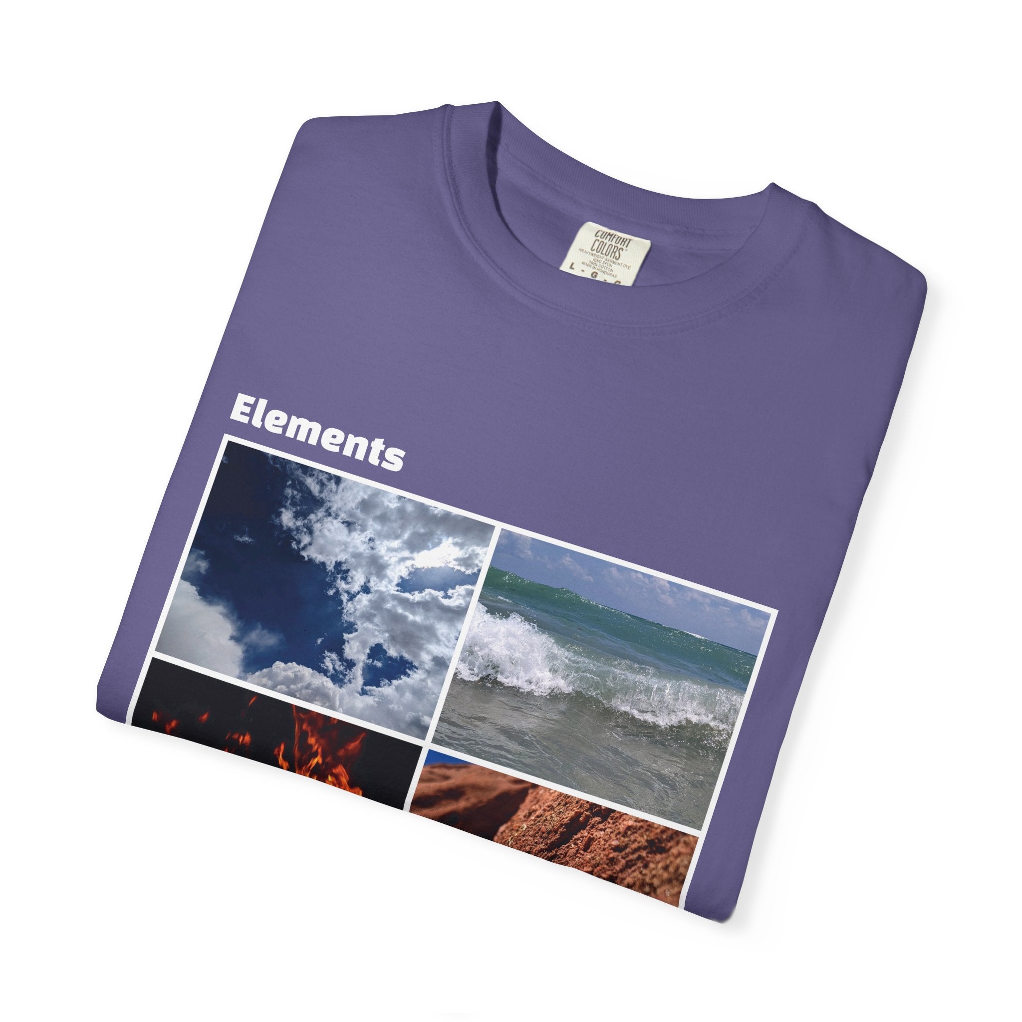 WildHooman Nature's Elements Unisex T-Shirt - Ocean, Fire, Earth & Air