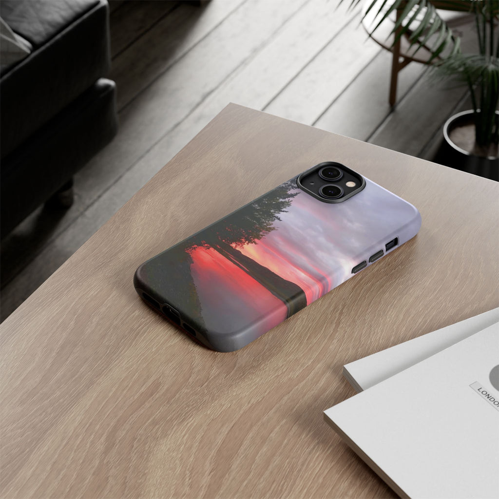 WildHooman Sunset -  St. John River, Maine - Phone Protective Cover