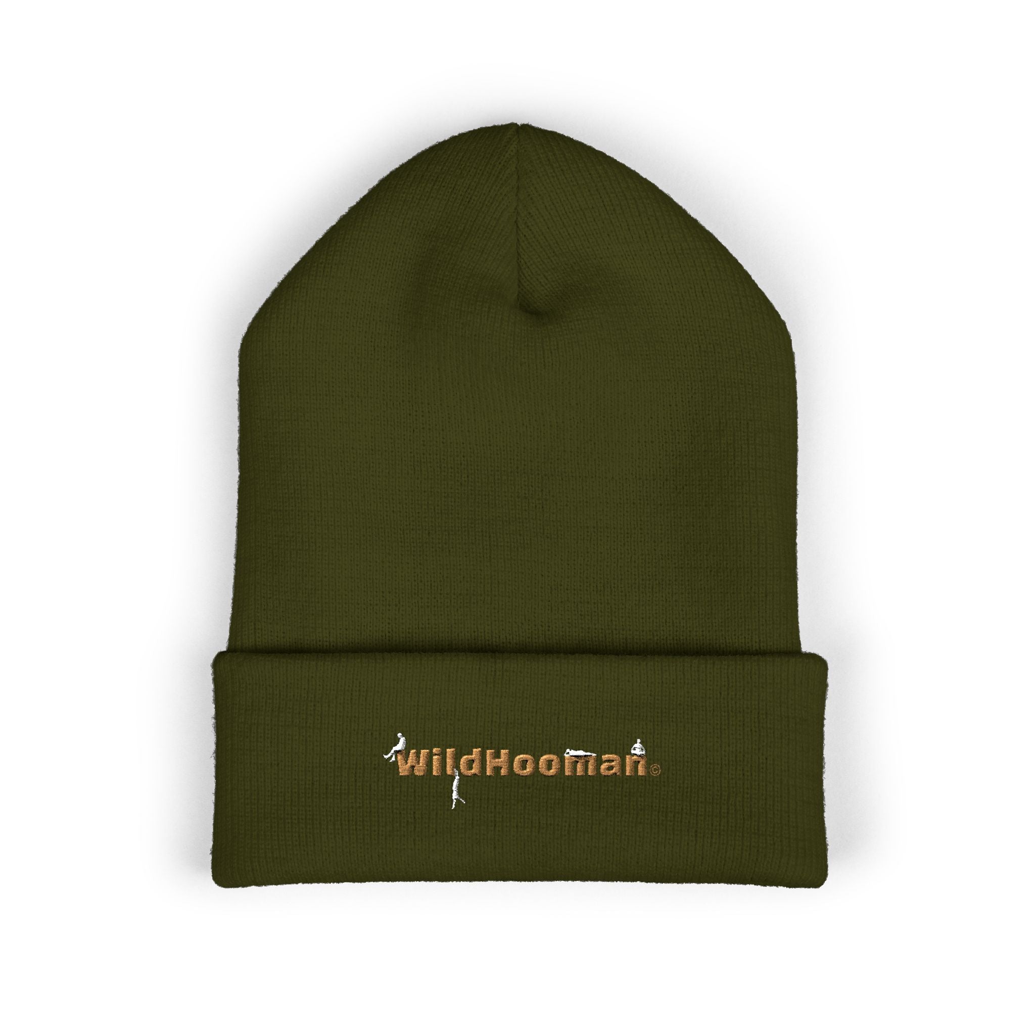 WildHoodman Embroidered Cuffed Beanie - WildHooman