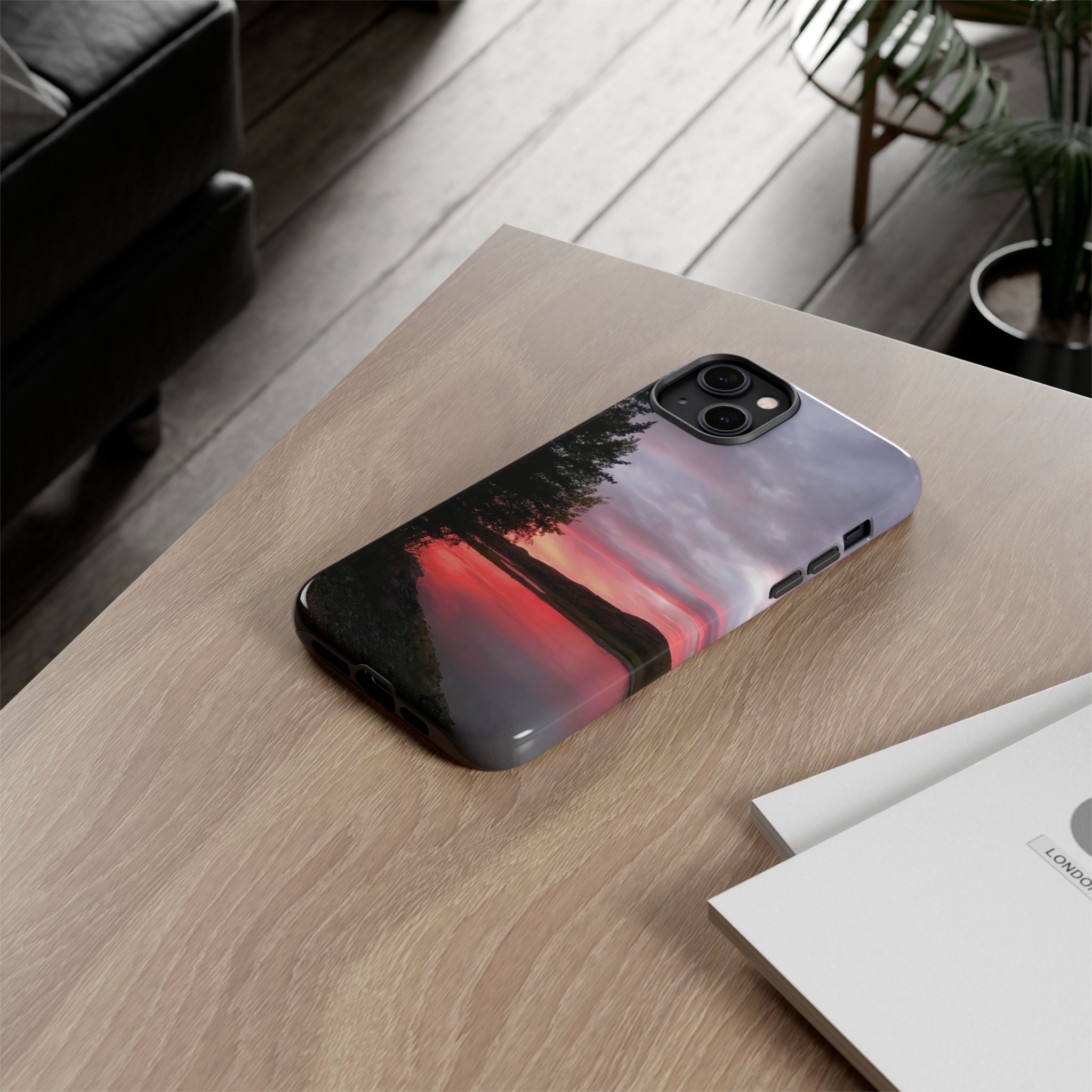 WildHooman Sunset -  St. John River, Maine - Phone Protective Cover