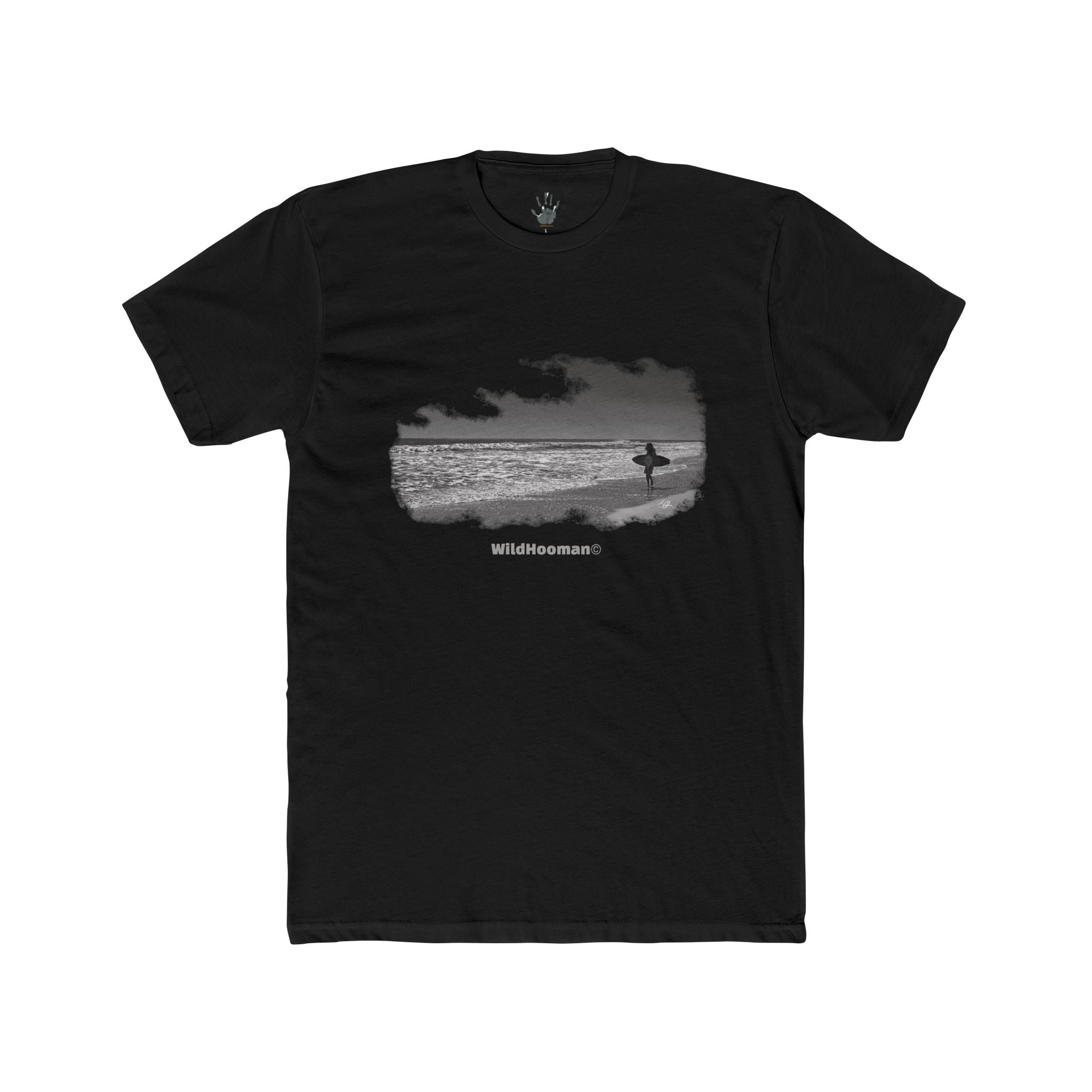 WildHooman - Surfer Jacksonville Beach, Florida Unisex Cotton T-shirt