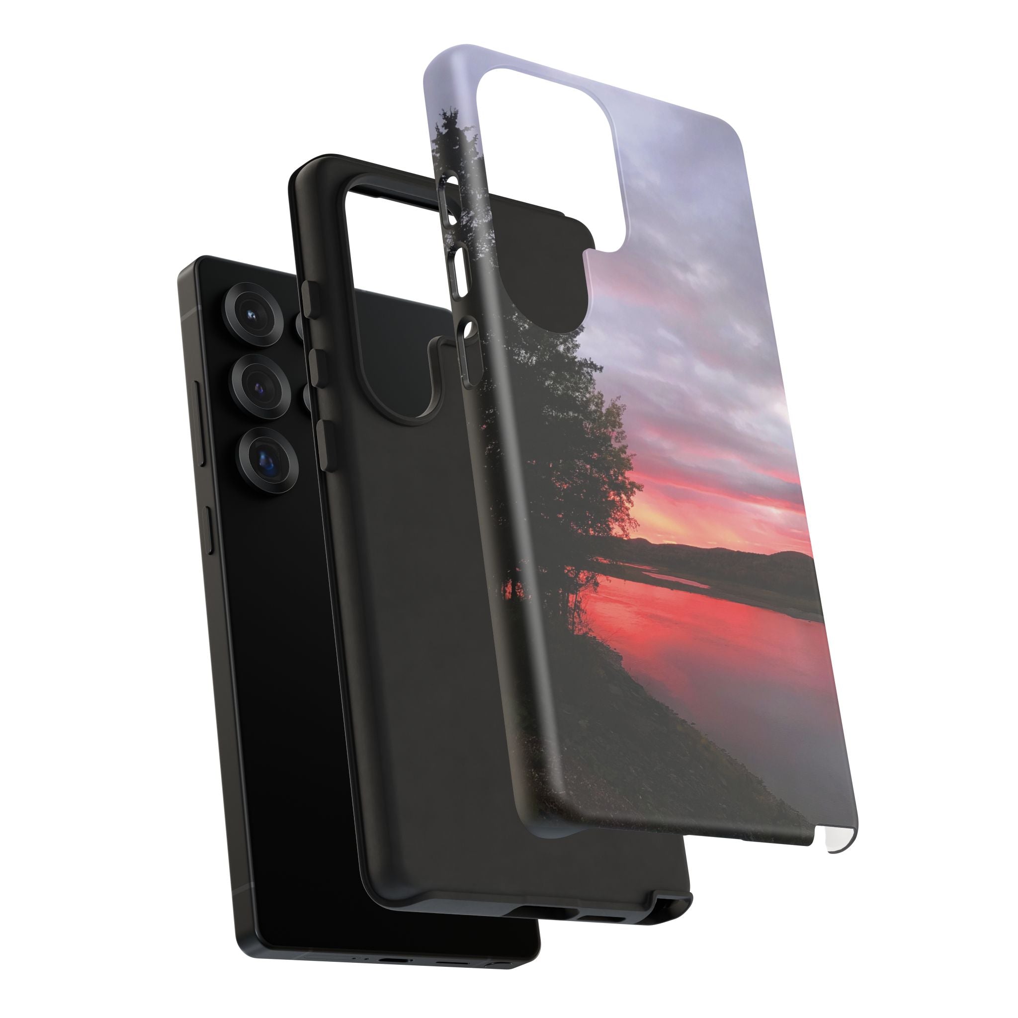 WildHooman Sunset -  St. John River, Maine - Phone Protective Cover