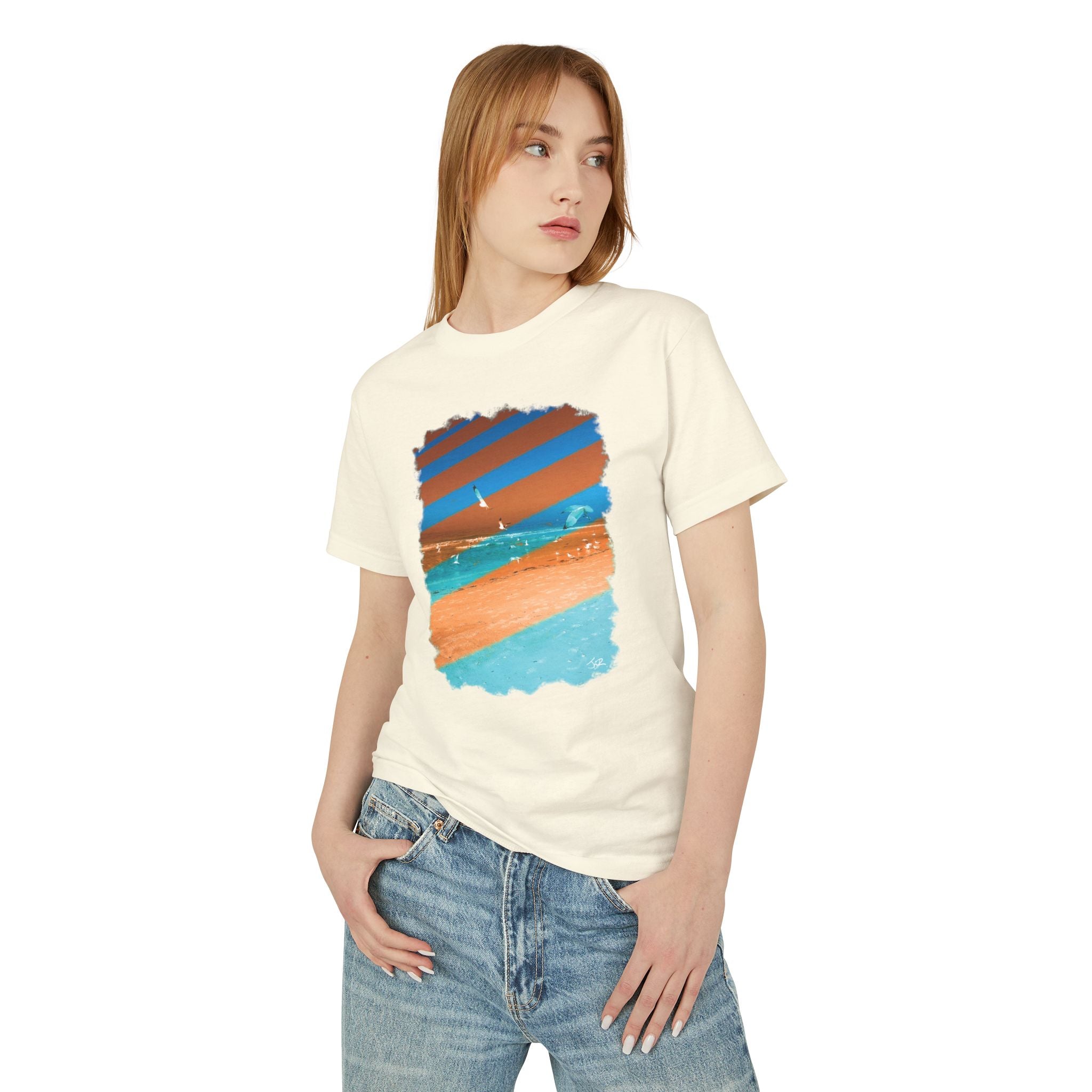 WildHooman - Seagulls Coquina Beach, FL   Unisex Garment-Dyed Heavy Cotton T-shirt