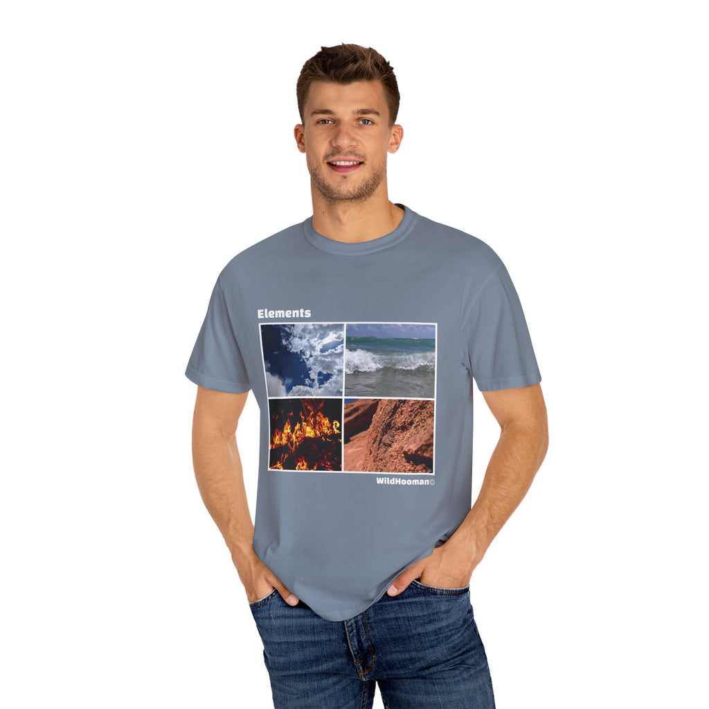 WildHooman Nature's Elements Unisex T-Shirt - Ocean, Fire, Earth & Air