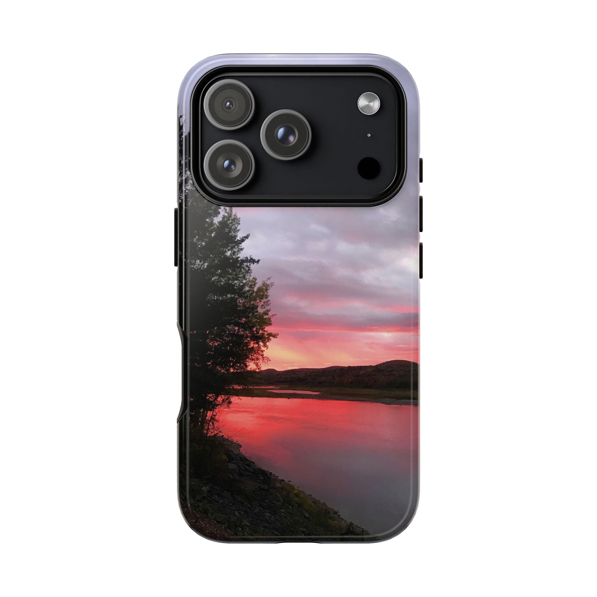 WildHooman Sunset -  St. John River, Maine - Phone Protective Cover