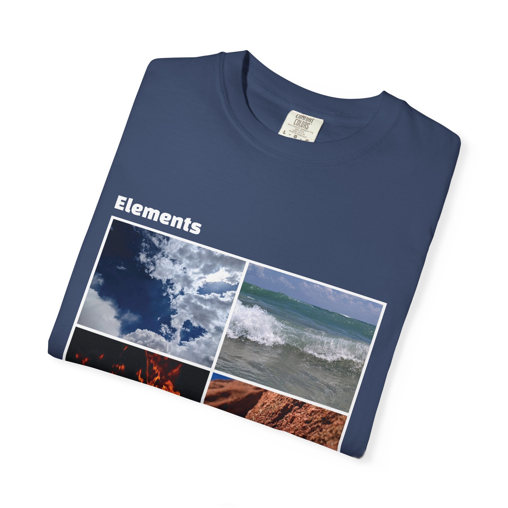 WildHooman Nature's Elements Unisex T-Shirt - Ocean, Fire, Earth & Air