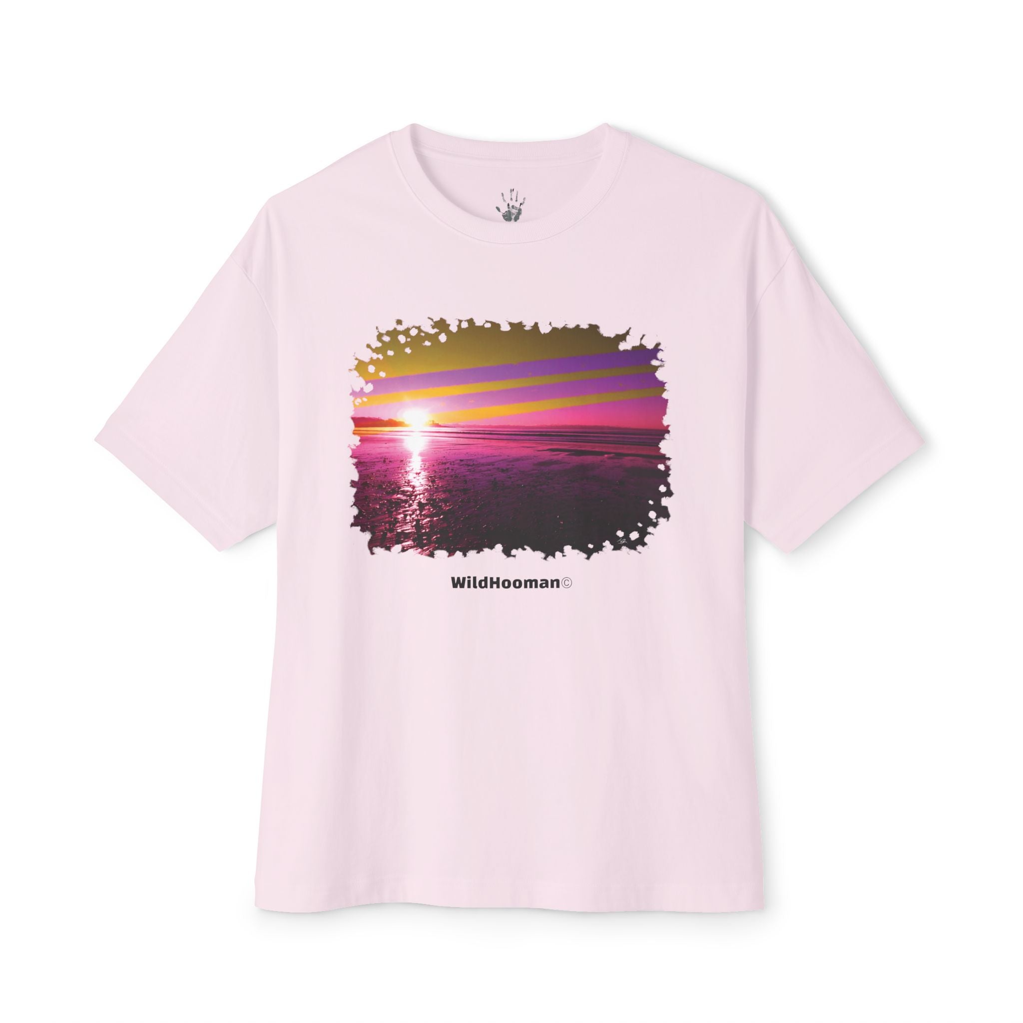 WildHooman -Kennebunk Beach, Maine - Unisex Oversized Boxy Tee