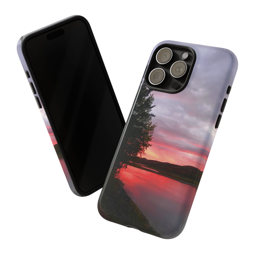 WildHooman Sunset -  St. John River, Maine - Phone Protective Cover