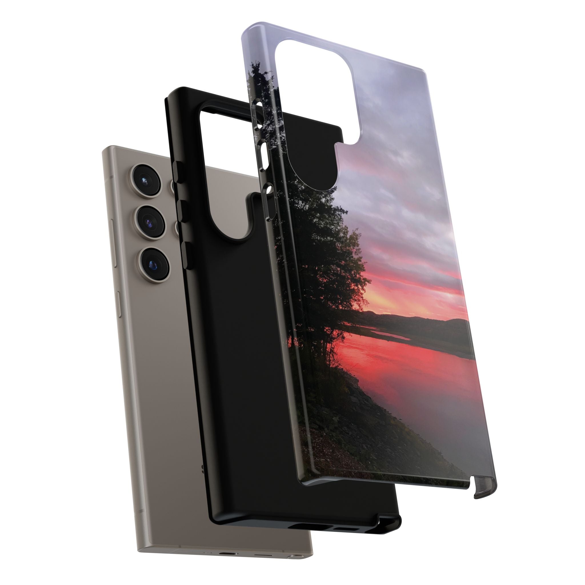 WildHooman Sunset -  St. John River, Maine - Phone Protective Cover