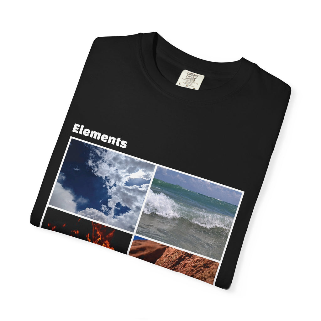 WildHooman Nature's Elements Unisex T-Shirt - Ocean, Fire, Earth & Air