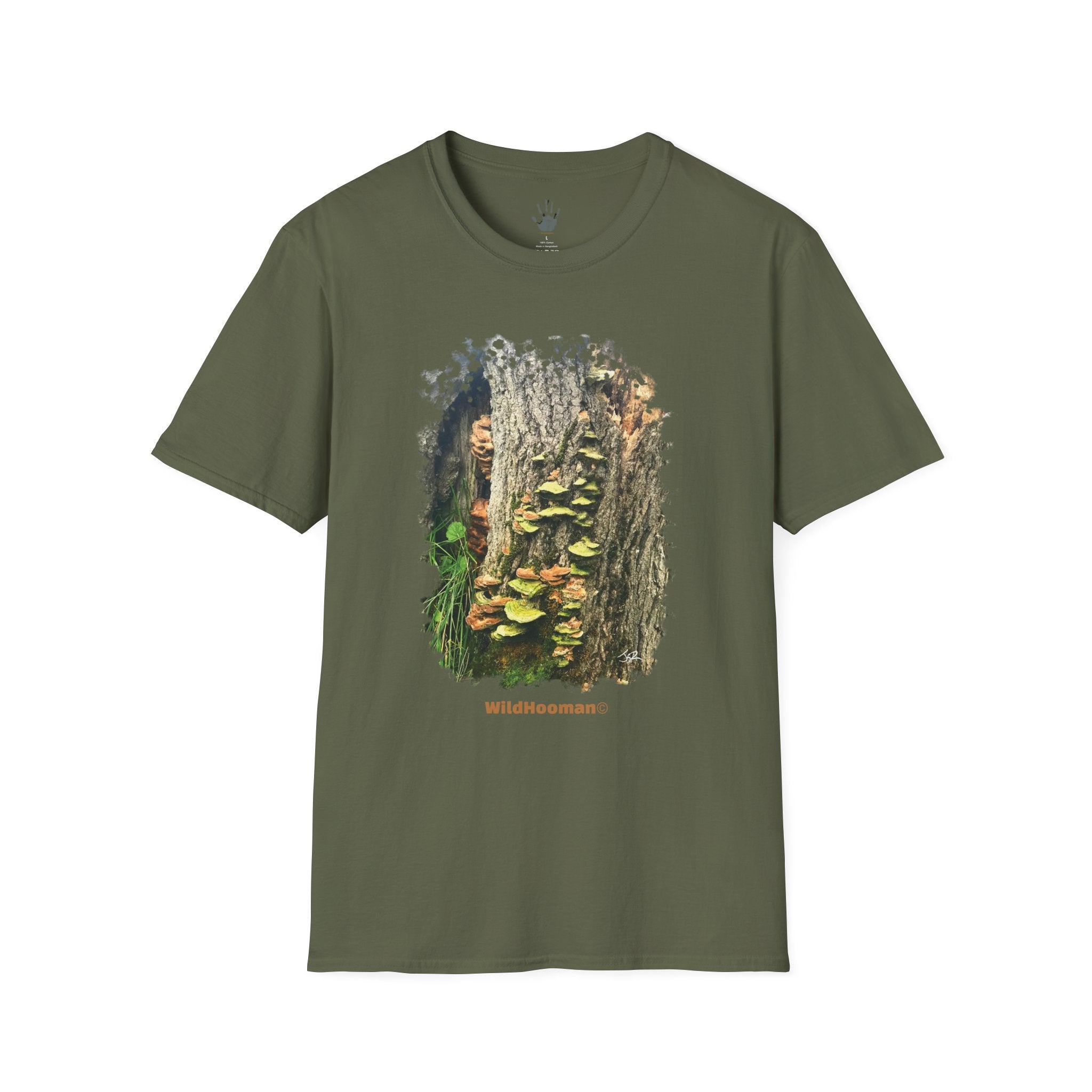 WildHooman - Mushrooms - Unisex Softstyle Cotton T-shirt