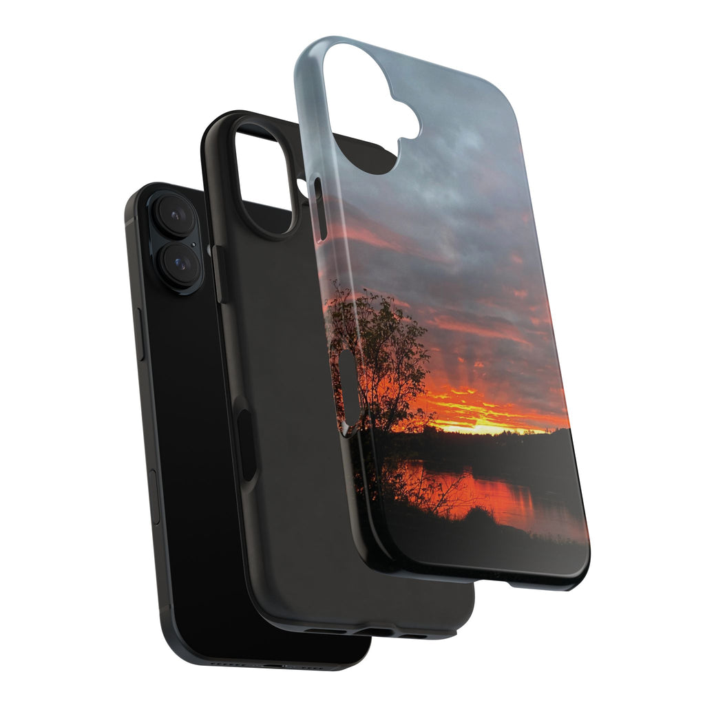 WildHooman St. John River, Maine Sunset Tough Phone Case