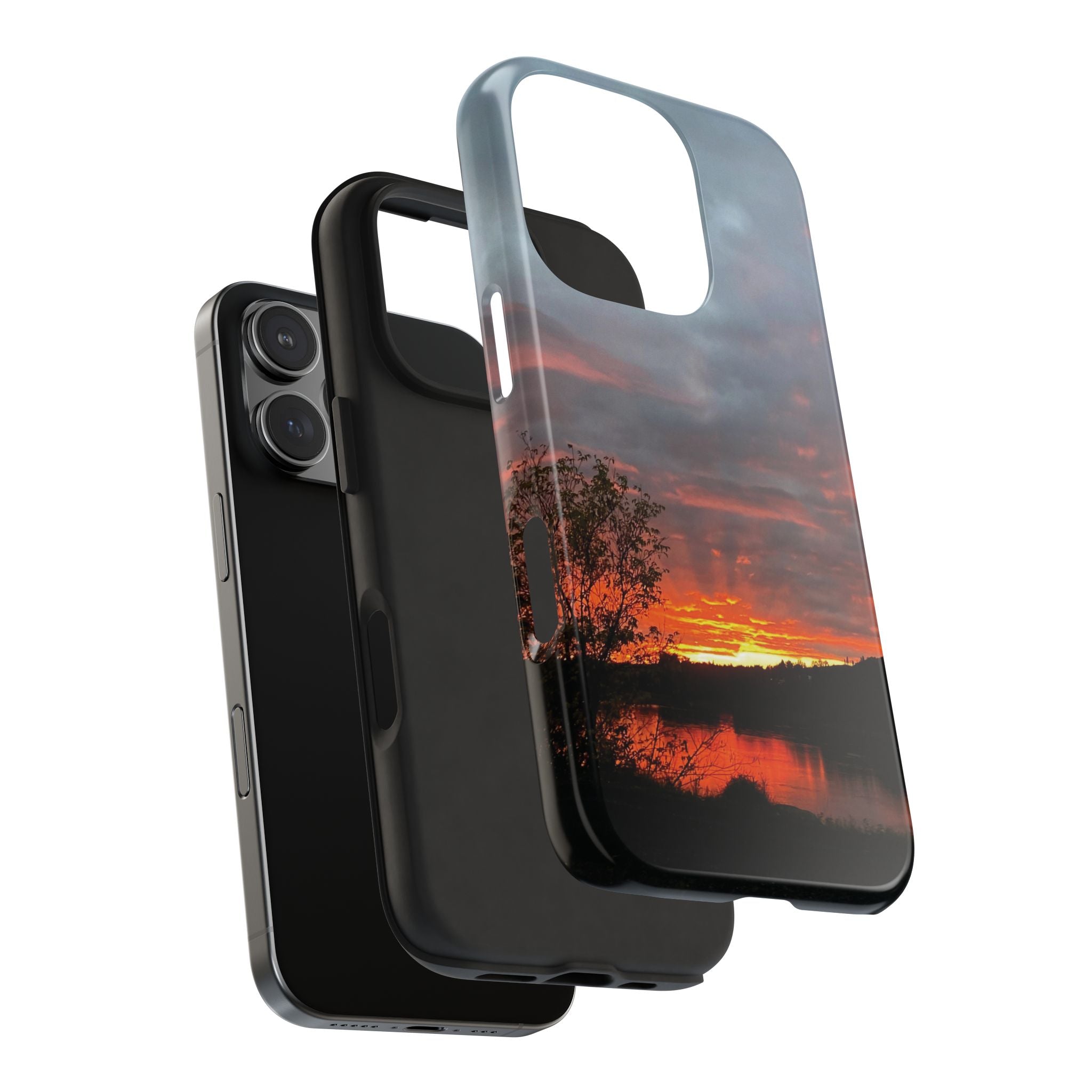 WildHooman St. John River, Maine Sunset Tough Phone Case