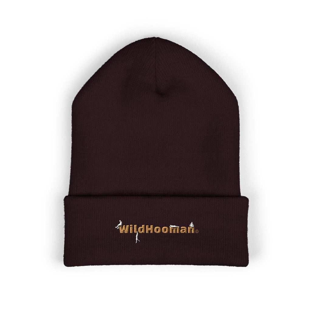 WildHoodman Embroidered Cuffed Beanie - WildHooman