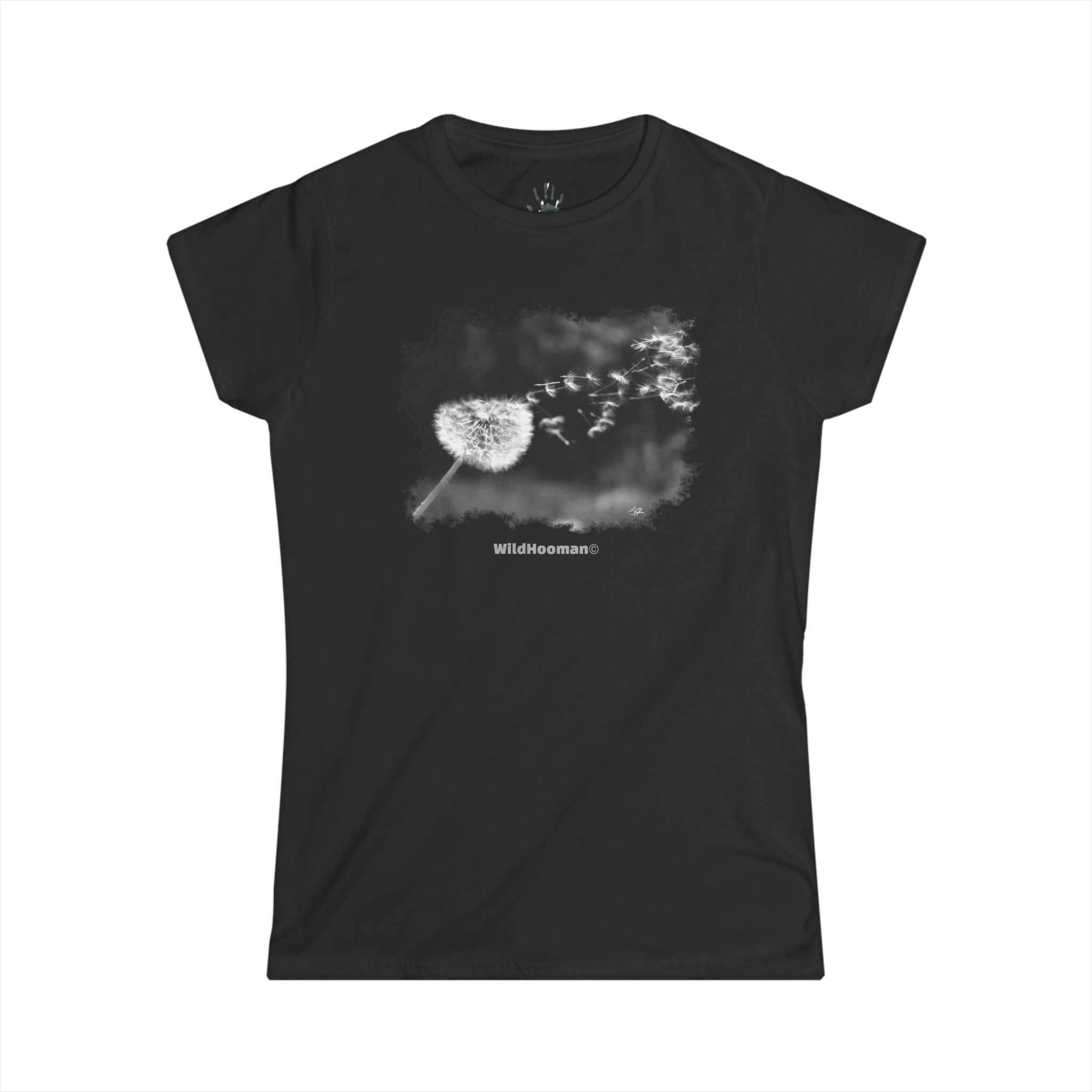WildHooman Dandelion Wish Women’s Cotton T-shirt - WildHooman