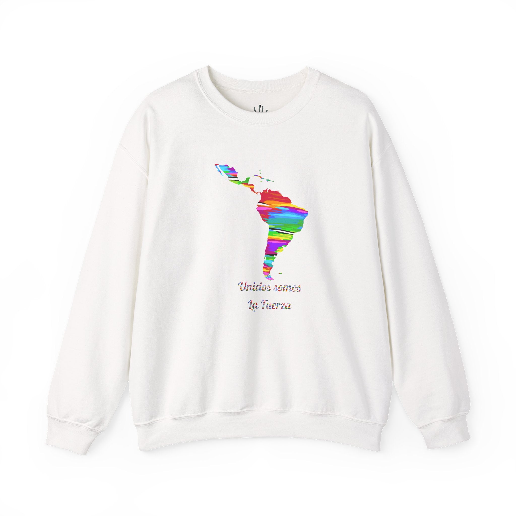 WildHooman Unidos Somos La Fuerza Unisex Cozy Crewneck Sweatshirt