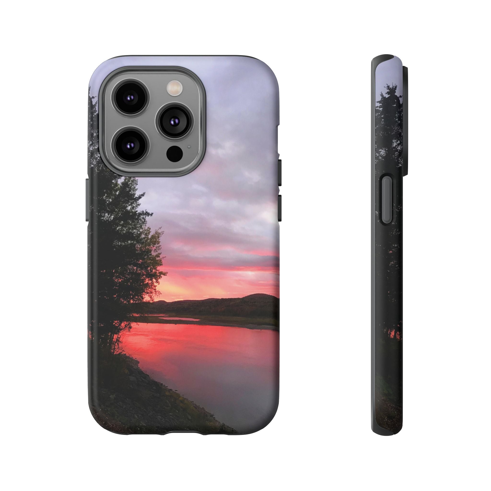 WildHooman Sunset -  St. John River, Maine - Phone Protective Cover