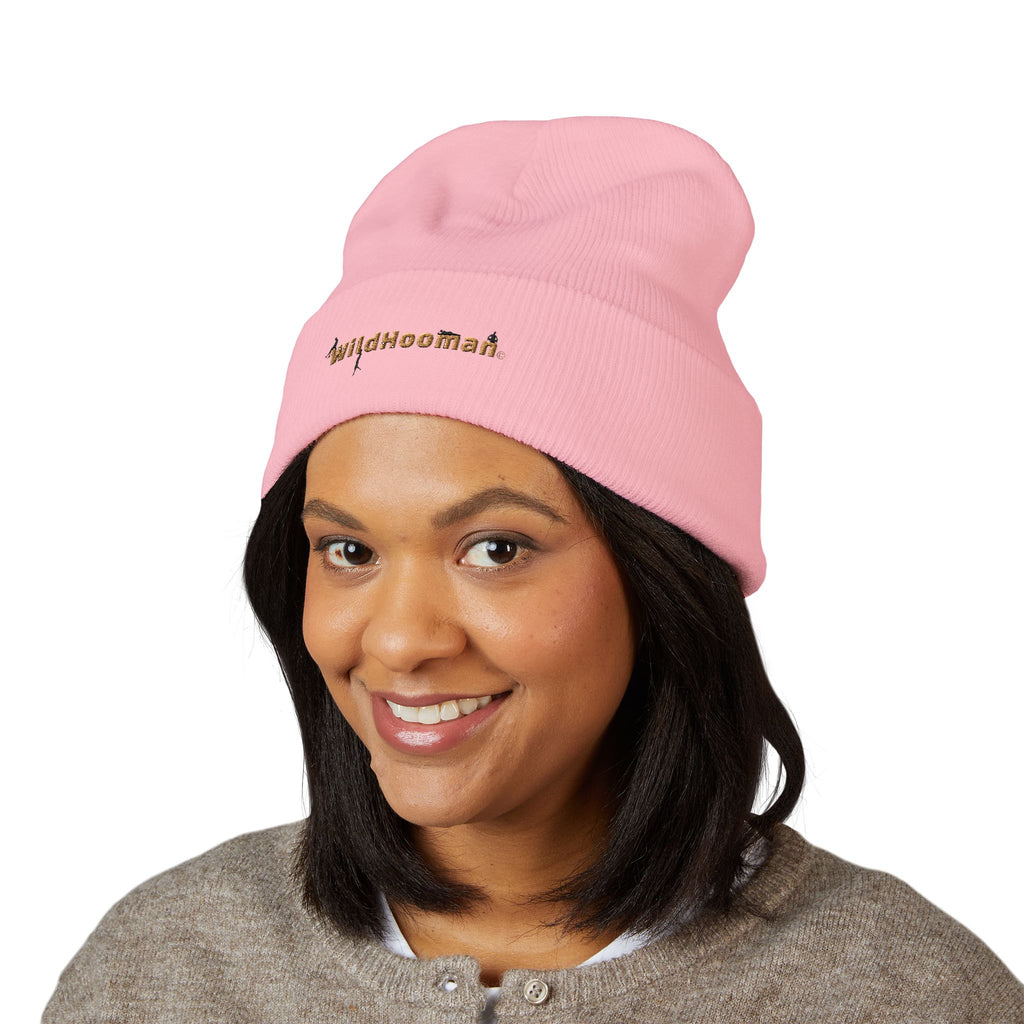 WildHooman Embroidered Cuffed Beanie - WildHooman