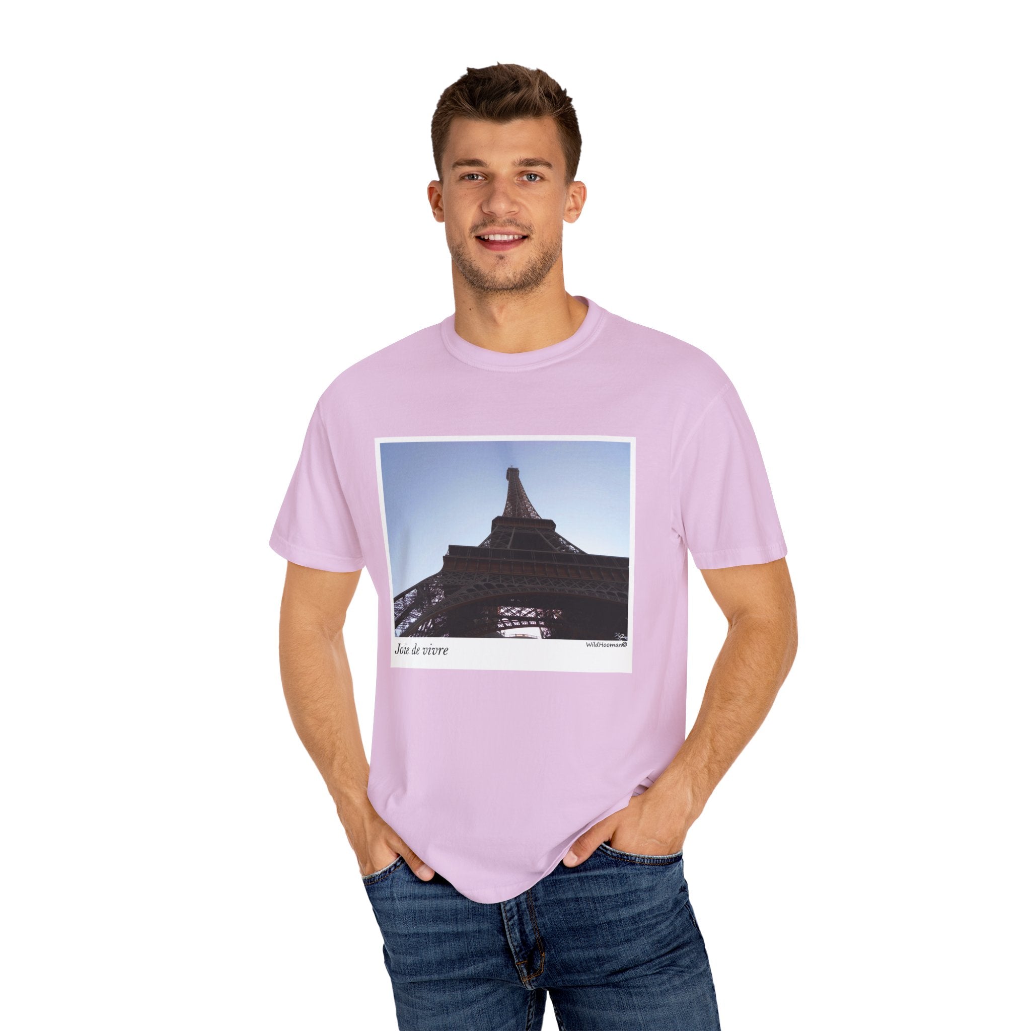 WildHooman Eiffel Tower Joie de Vivre Unisex T-Shirt