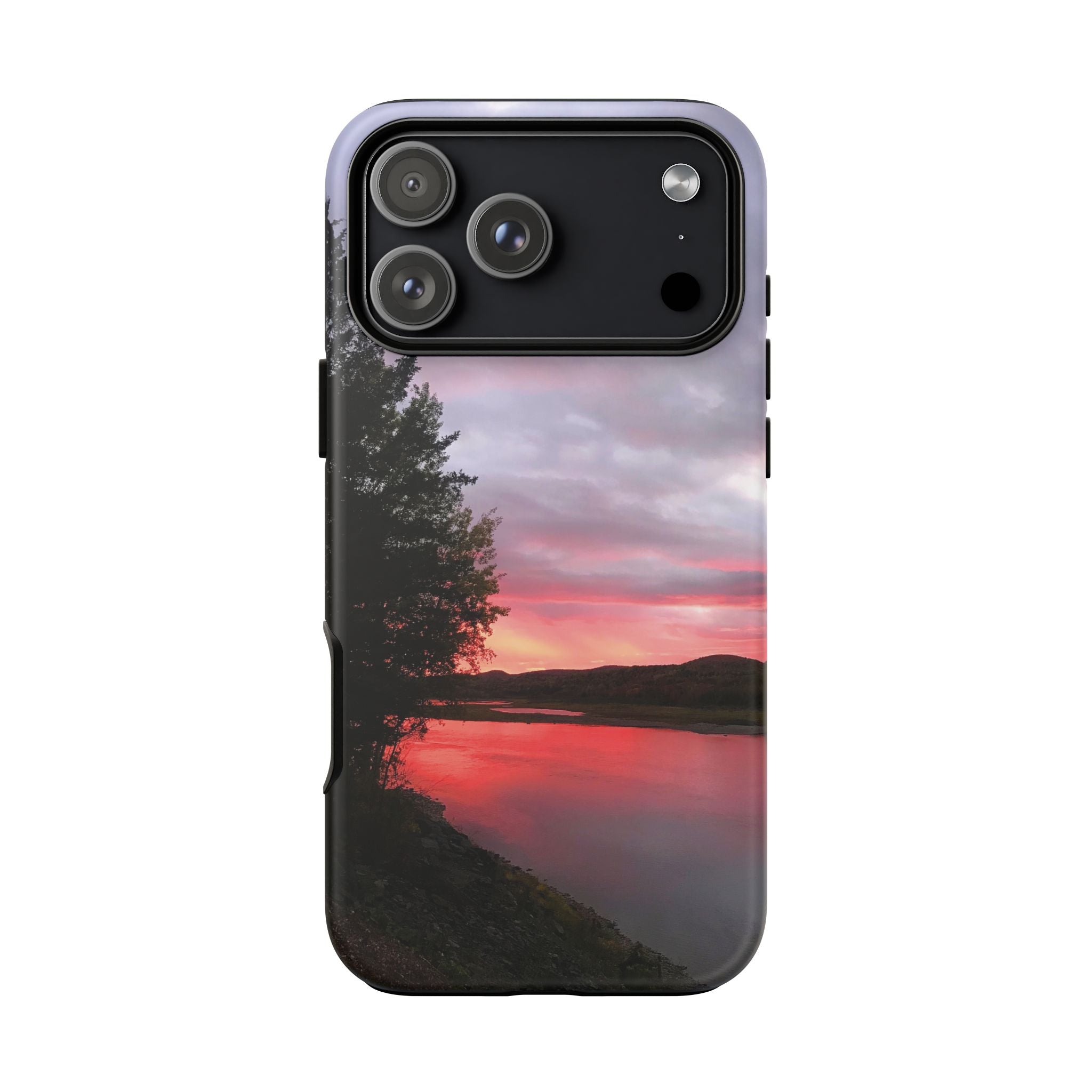 WildHooman Sunset -  St. John River, Maine - Phone Protective Cover