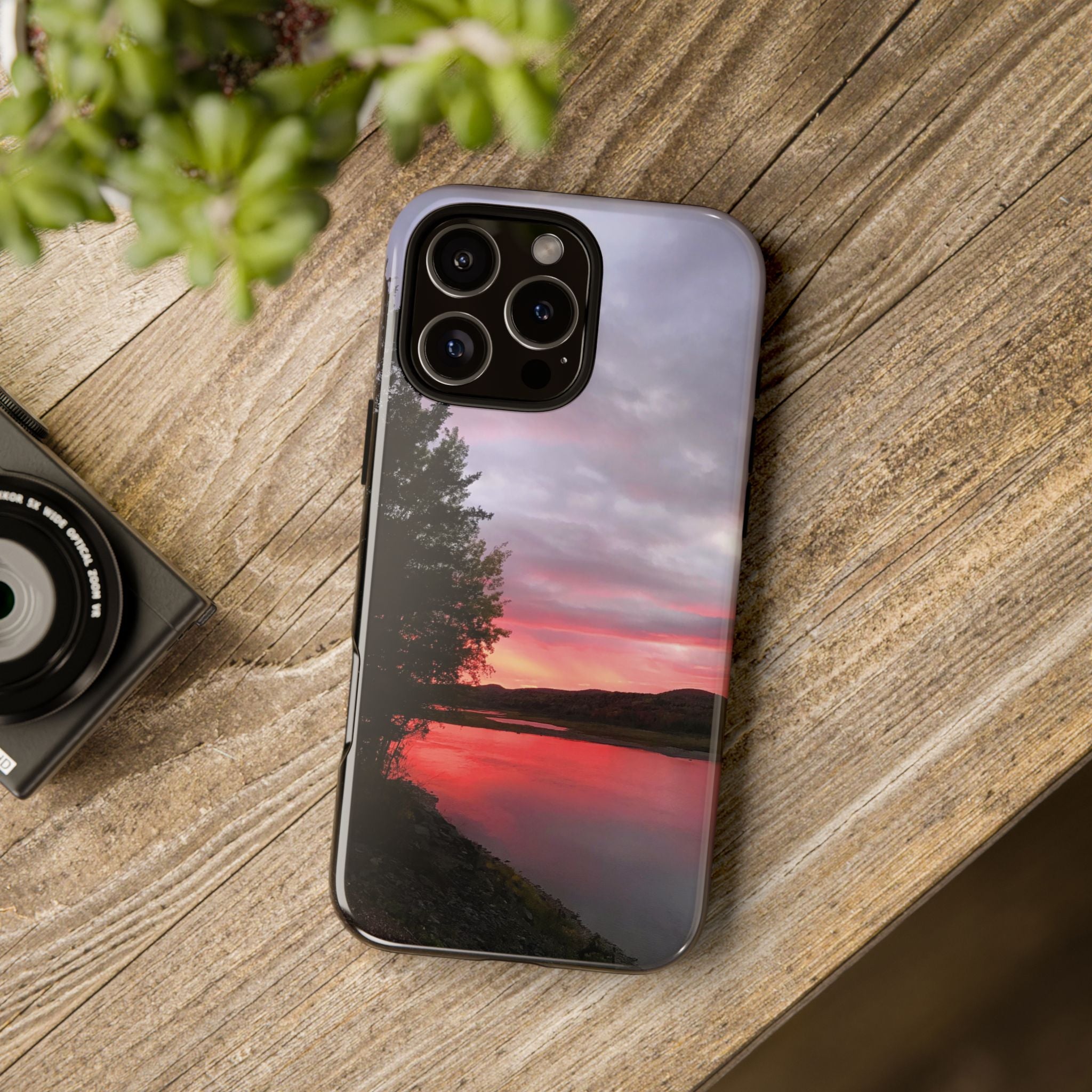 WildHooman Sunset -  St. John River, Maine - Phone Protective Cover