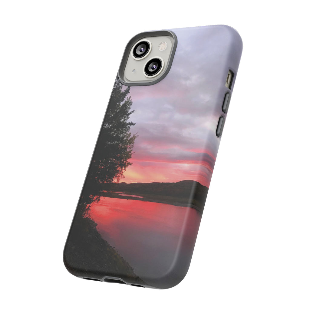 WildHooman Sunset -  St. John River, Maine - Phone Protective Cover