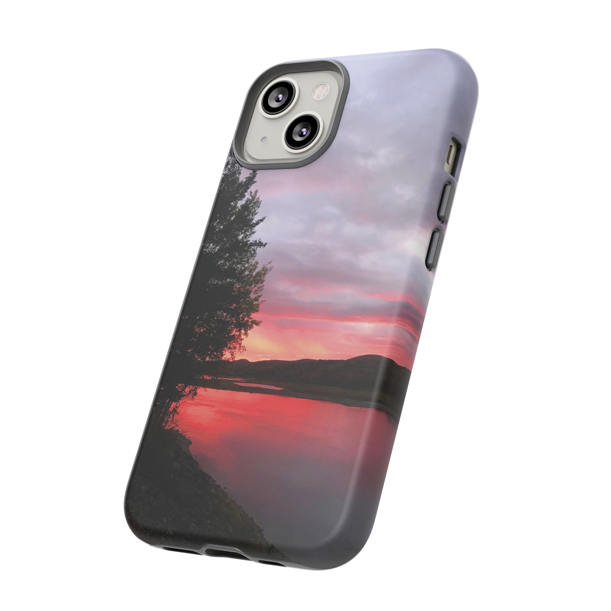 WildHooman Sunset -  St. John River, Maine - Phone Protective Cover