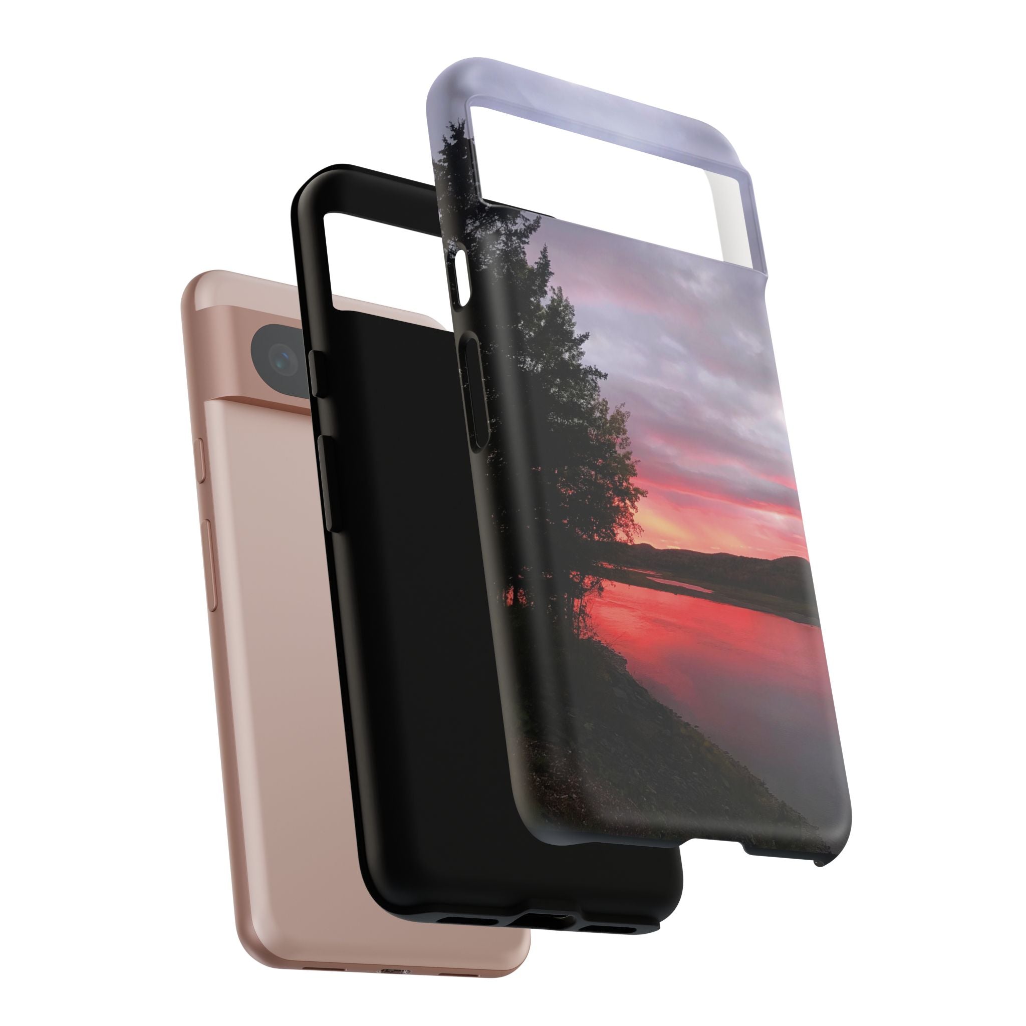 WildHooman Sunset -  St. John River, Maine - Phone Protective Cover