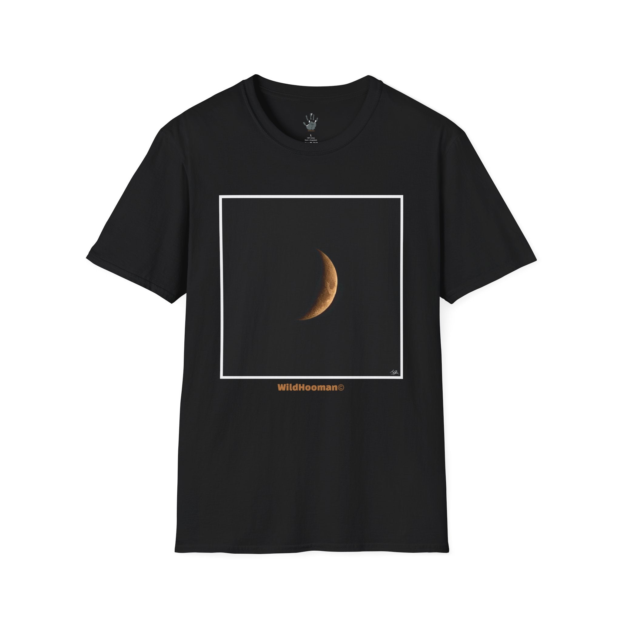 WildHooman Crescent Moon Graphic Unisex Softstyle T-Shirt