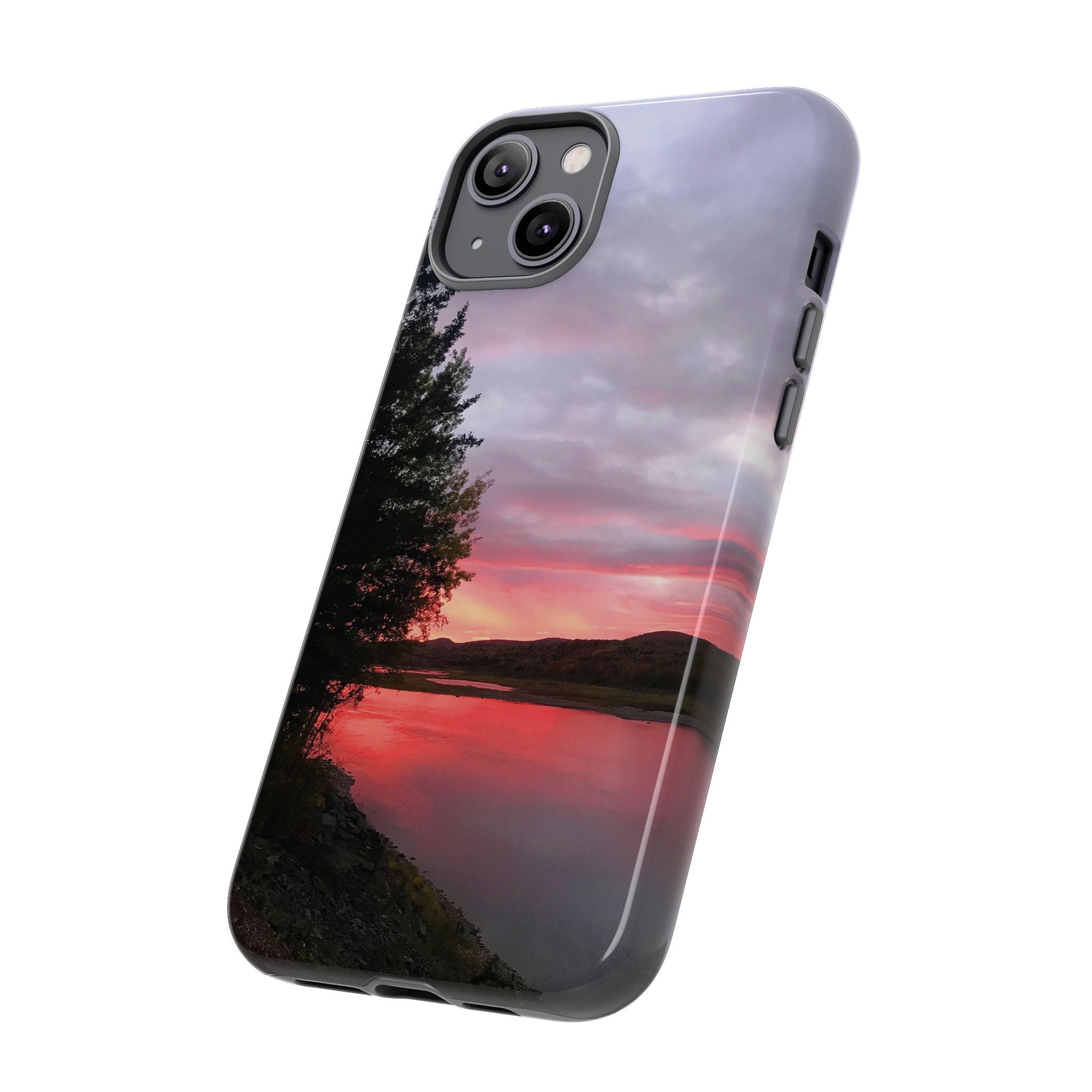 WildHooman Sunset -  St. John River, Maine - Phone Protective Cover