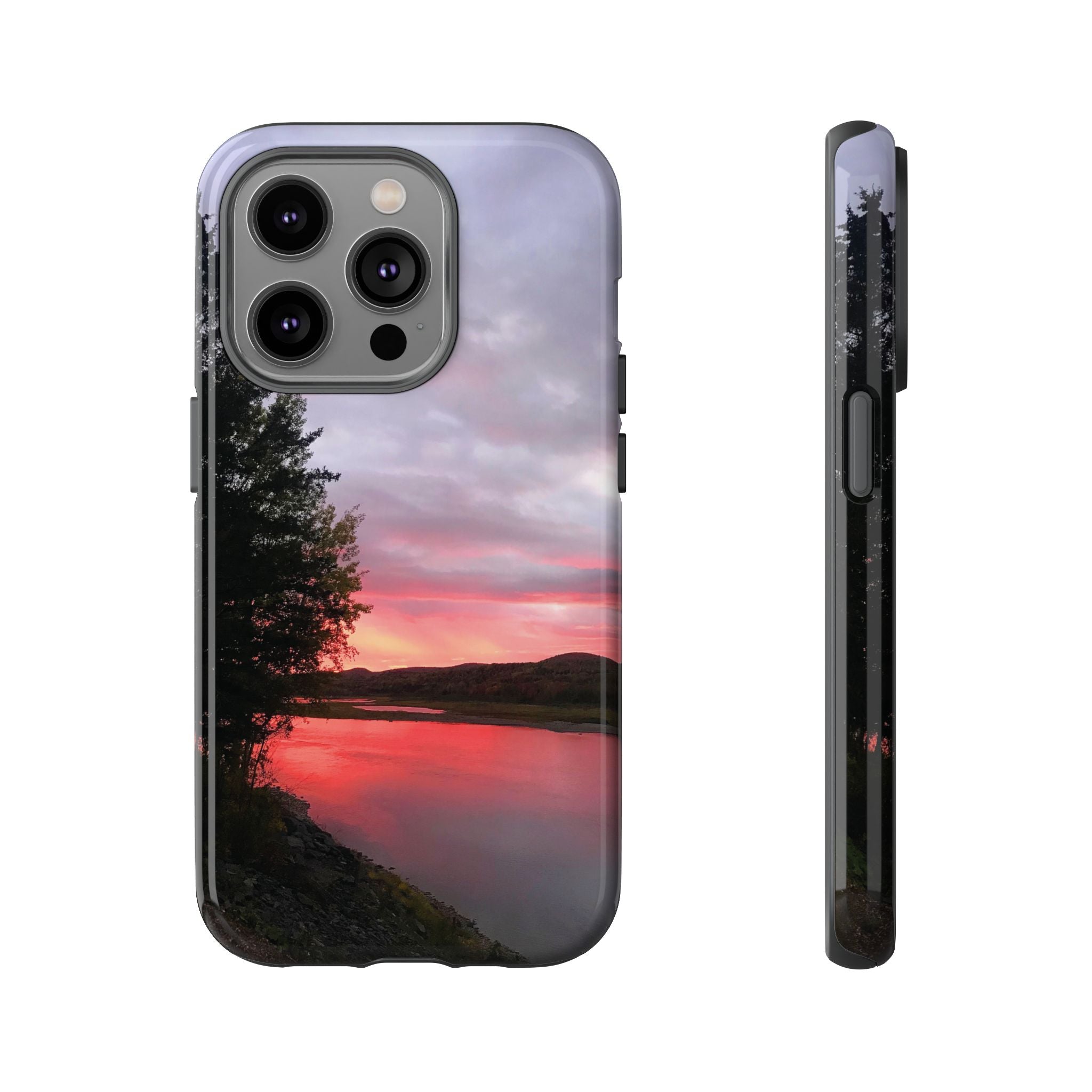WildHooman Sunset -  St. John River, Maine - Phone Protective Cover