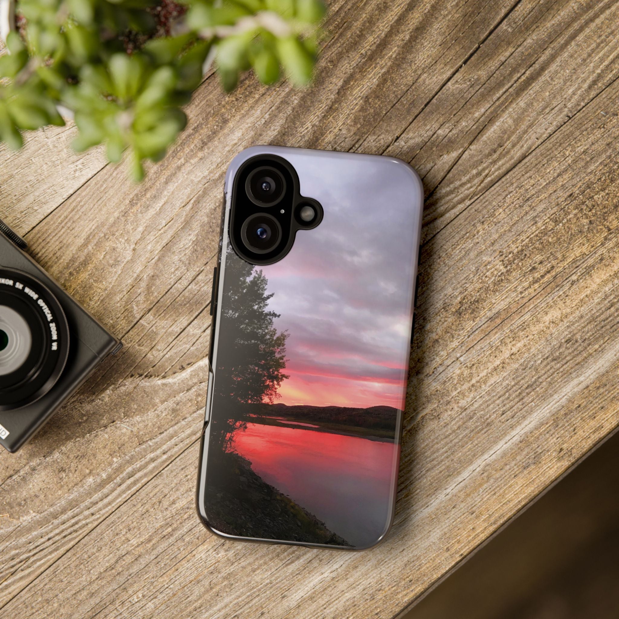 WildHooman Sunset -  St. John River, Maine - Phone Protective Cover