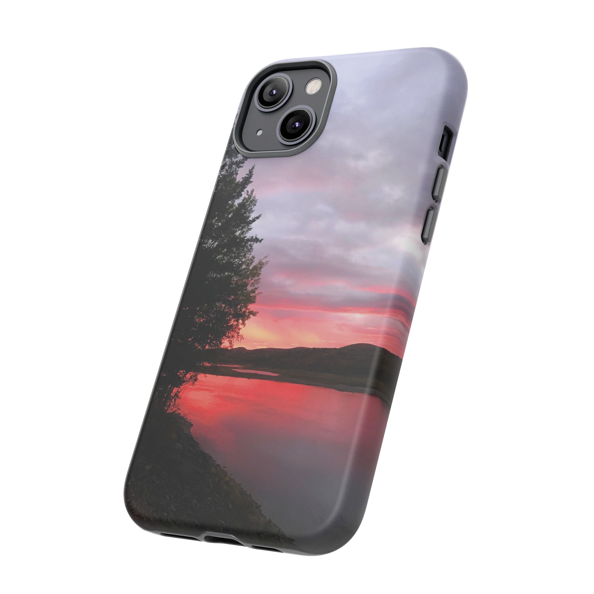WildHooman Sunset -  St. John River, Maine - Phone Protective Cover