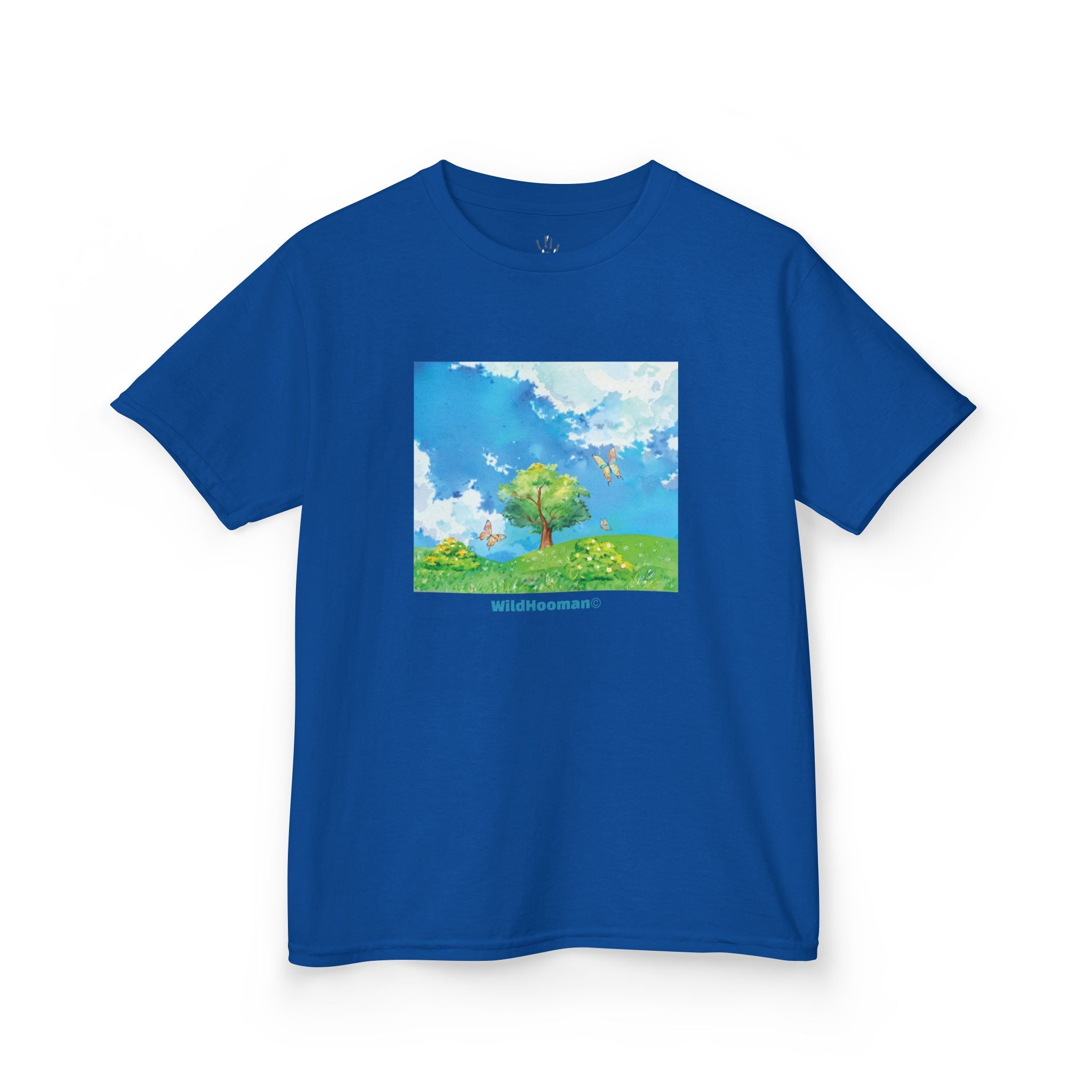 WildHooman Whimsical Nature Watercolor Kids Tshirt