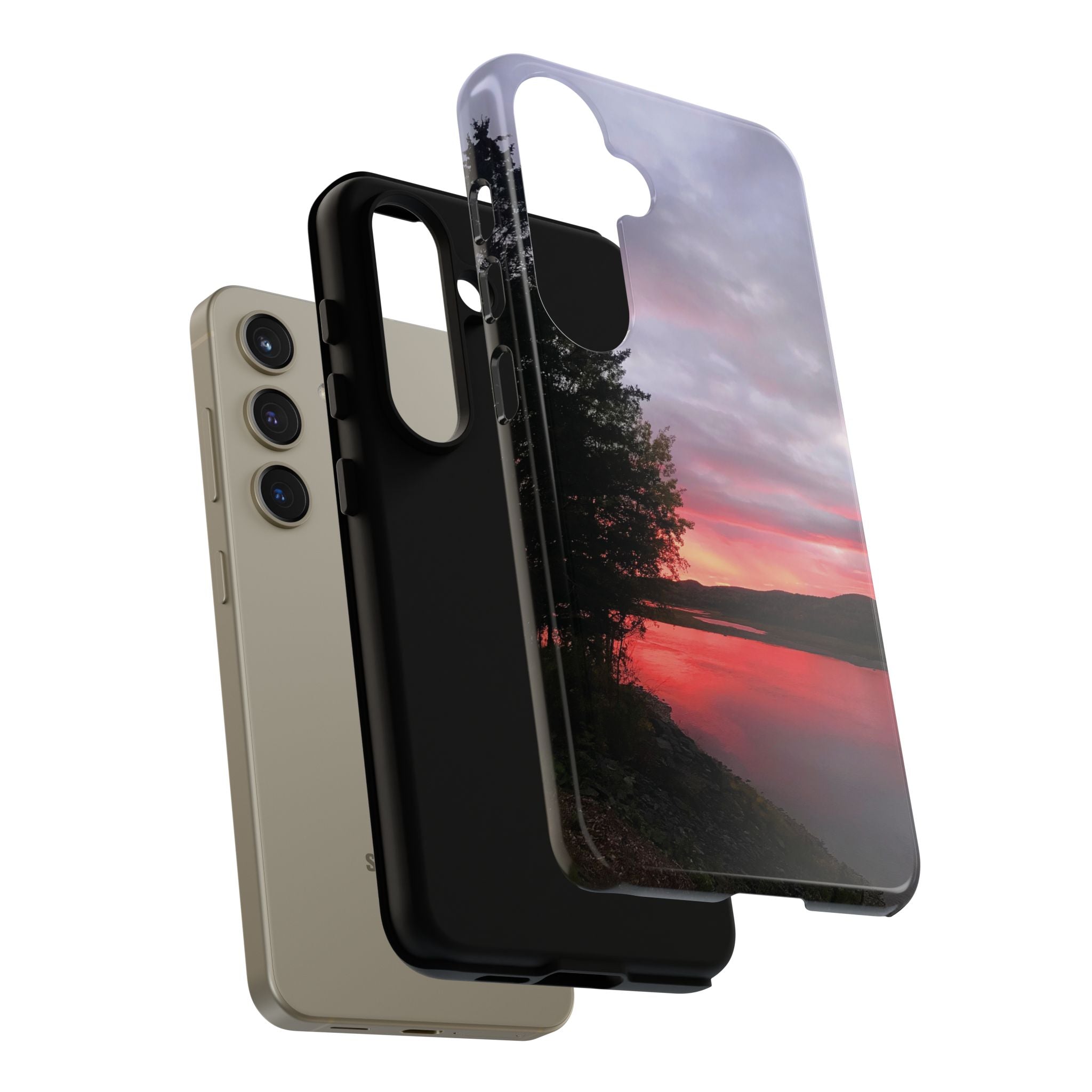 WildHooman Sunset -  St. John River, Maine - Phone Protective Cover