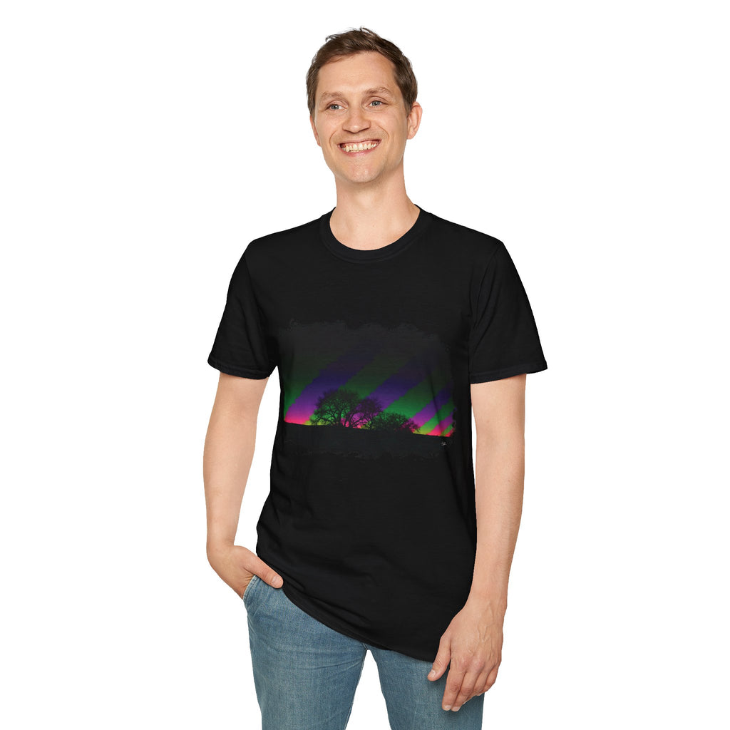 Wildhooman Aurora Effect Night Scape T-Shirt