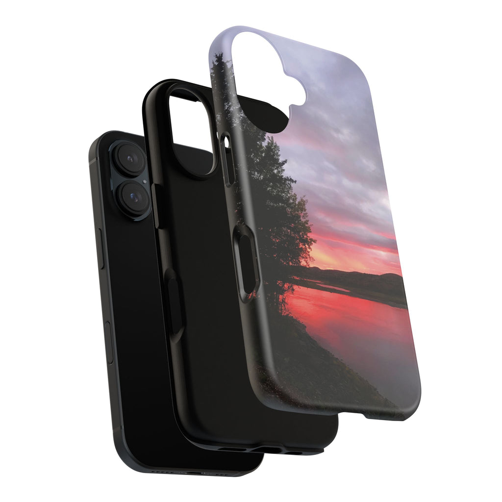 WildHooman Sunset -  St. John River, Maine - Phone Protective Cover