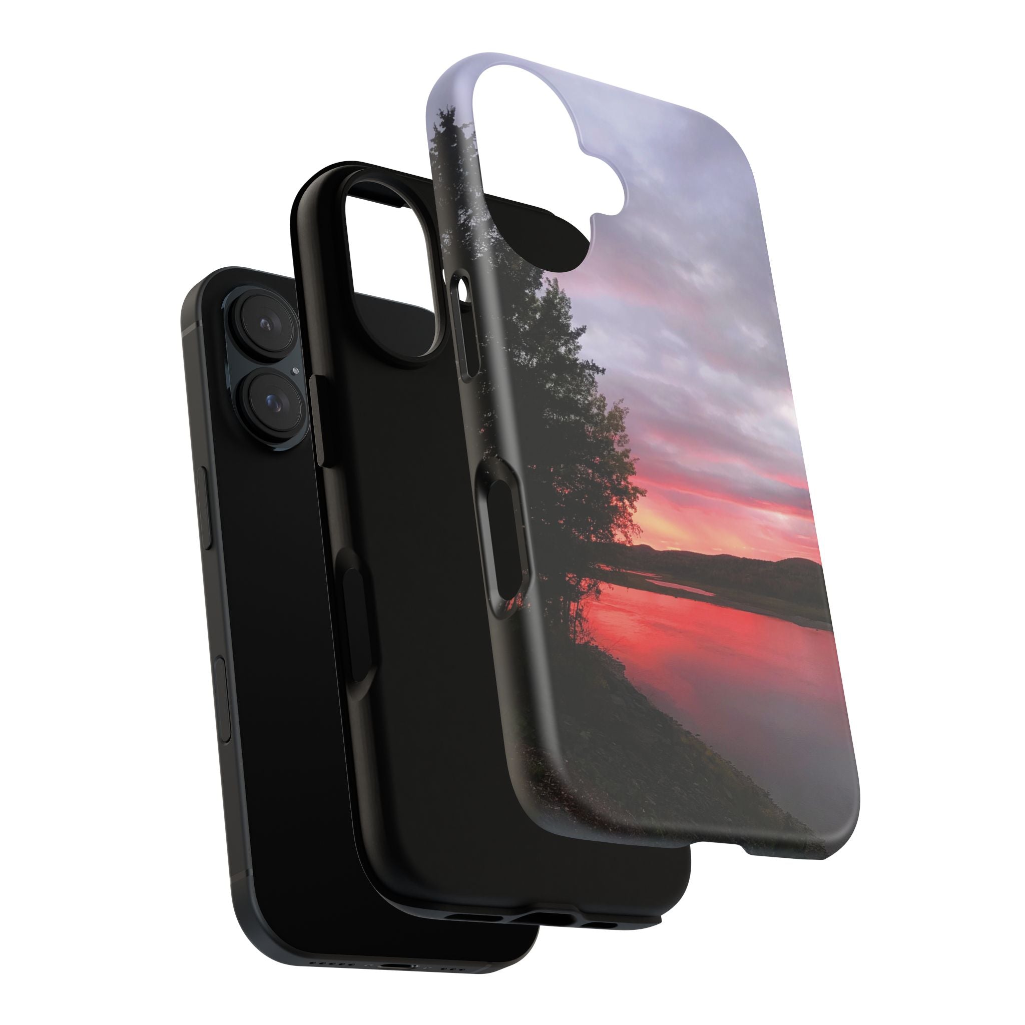 WildHooman Sunset -  St. John River, Maine - Phone Protective Cover