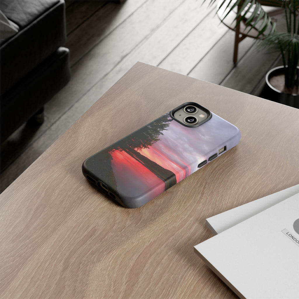 WildHooman Sunset -  St. John River, Maine - Phone Protective Cover